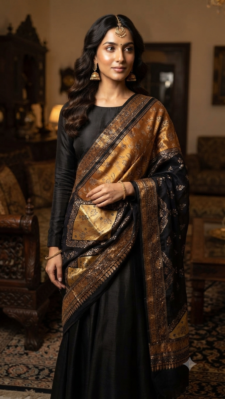 Silk kaani : shawl