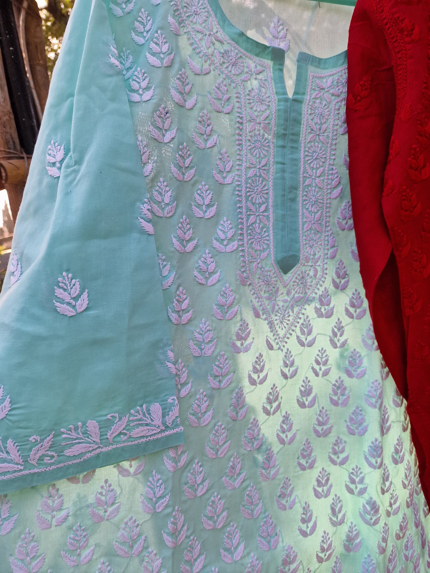 Sale..Chikankari stitched shirt