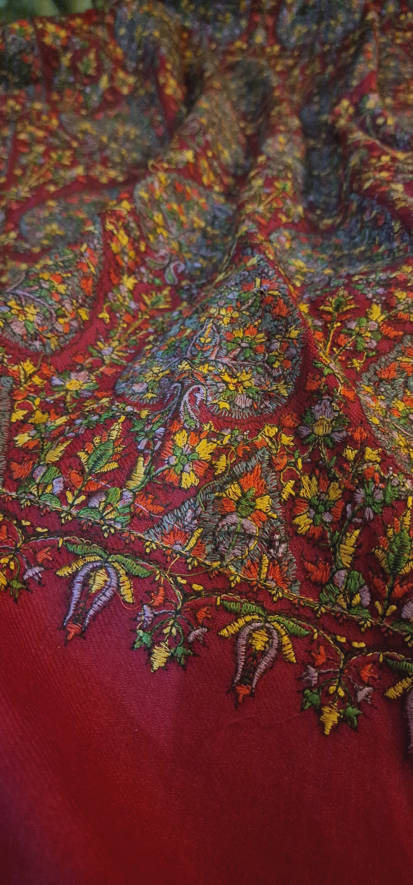 Pure papermachie: embroidered