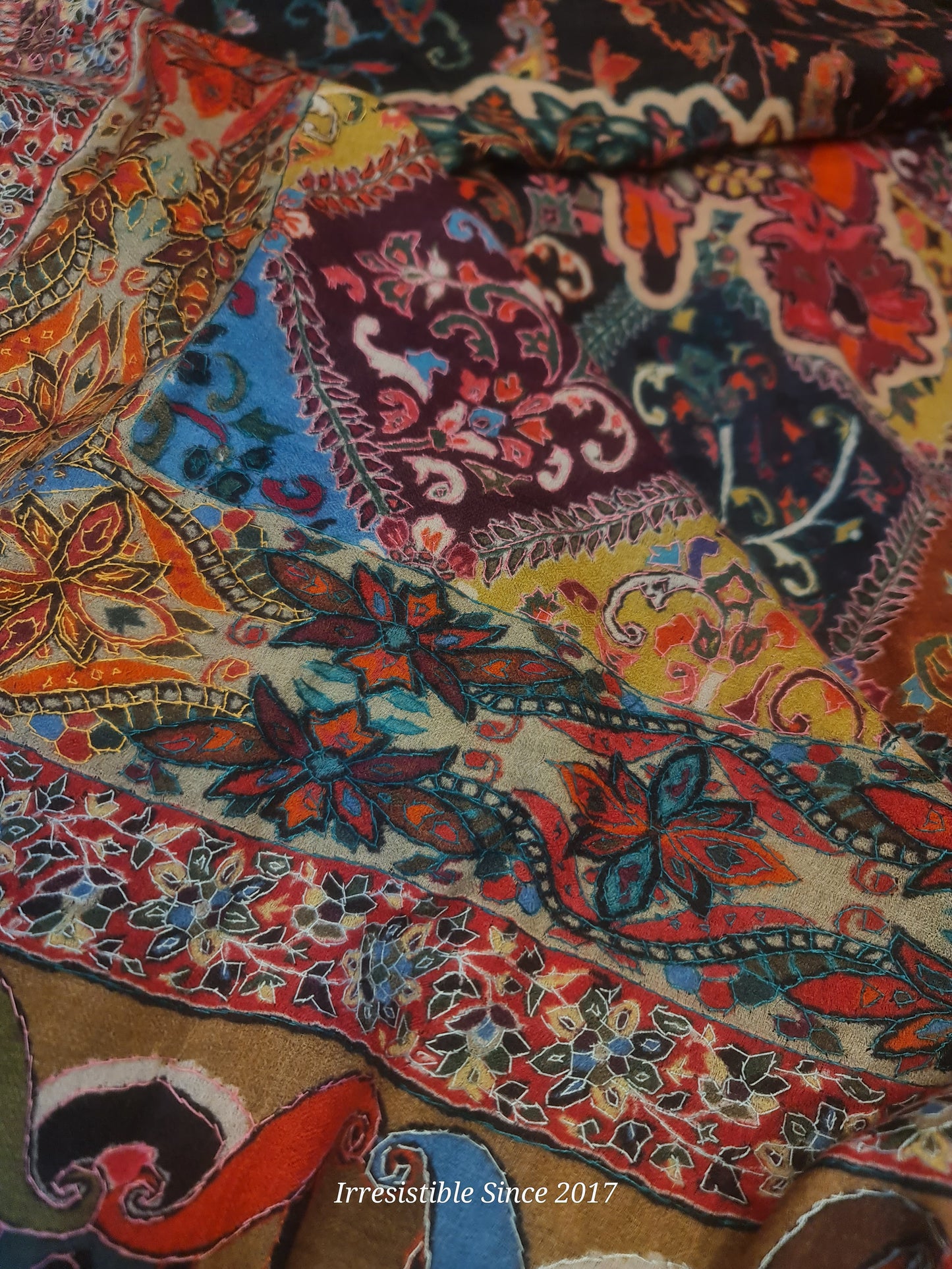 Shahtoosh: needle work kalamkari shawl