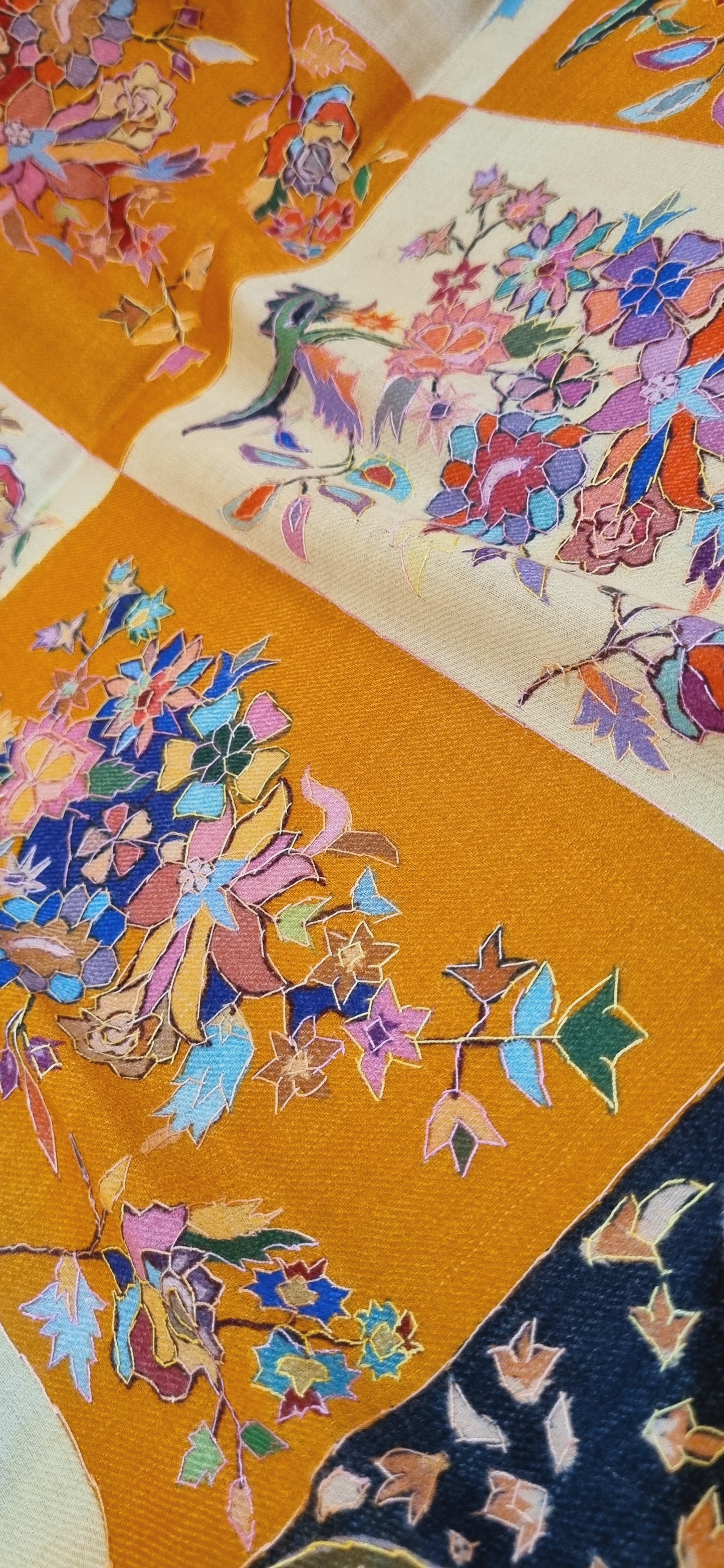 Kalamkar shawl: toosh pashmina