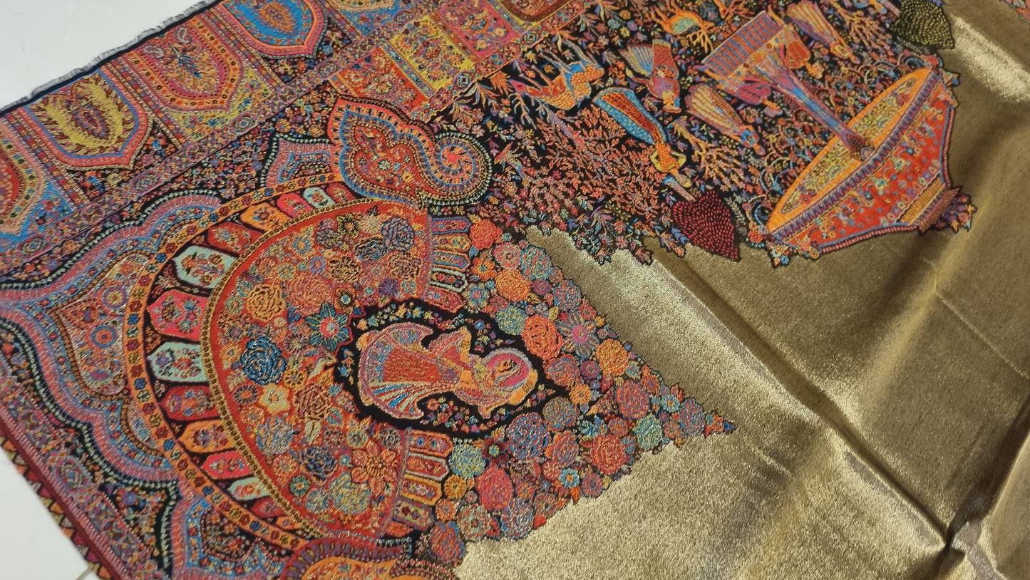A Kaani shawl: Moonlight