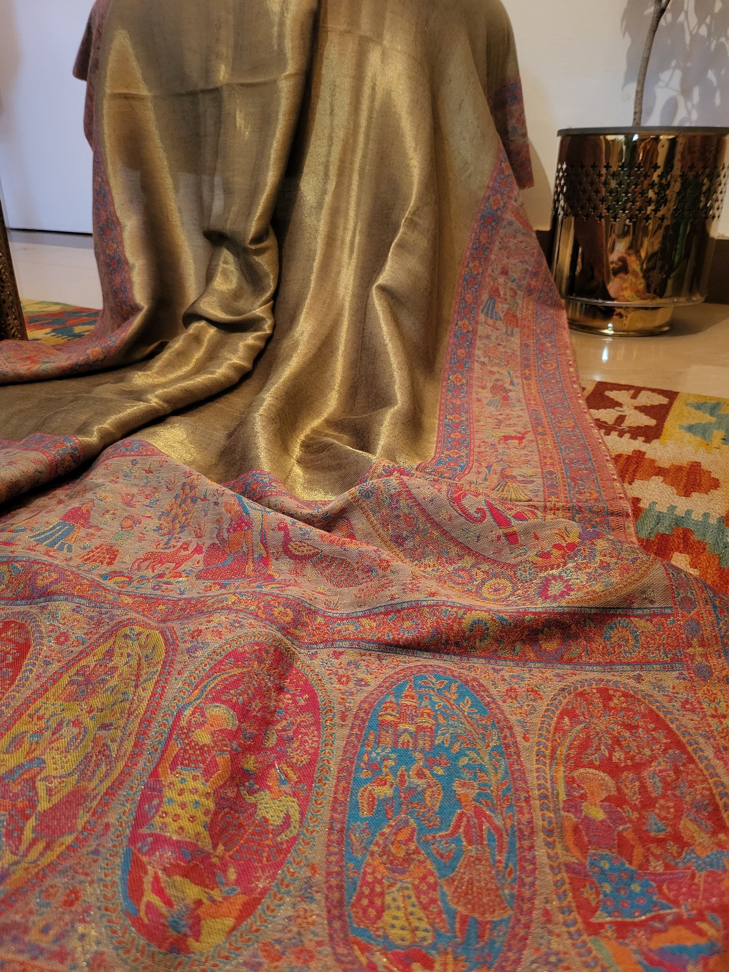 A Shikargah moonlight: shawl