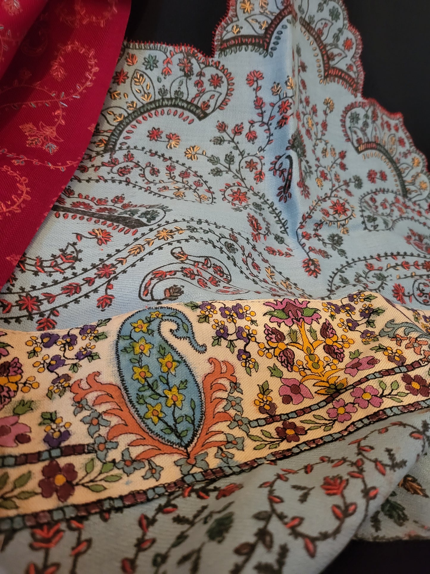 Kalamkari shirt : hand embroidered