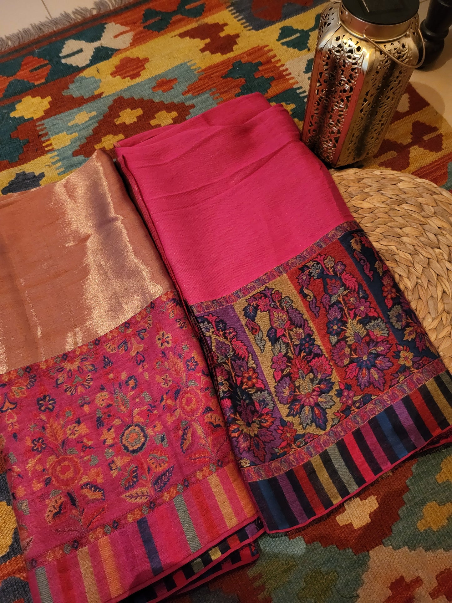 Kaani shawl : Moonlight reversible