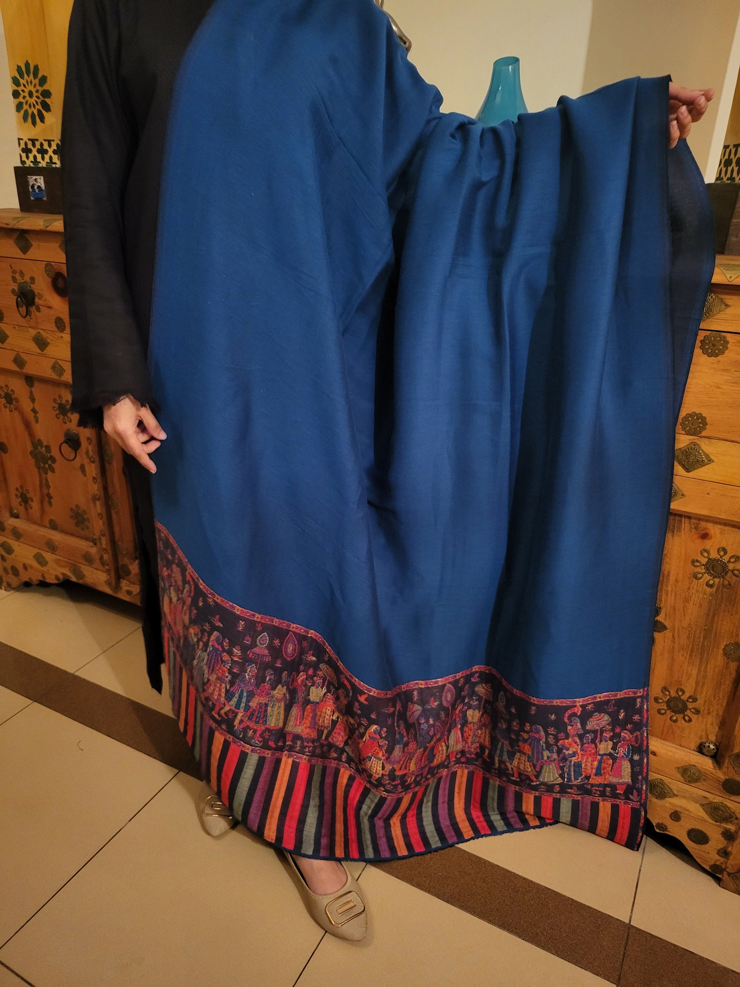 Reversible pashmina : kaani shawl