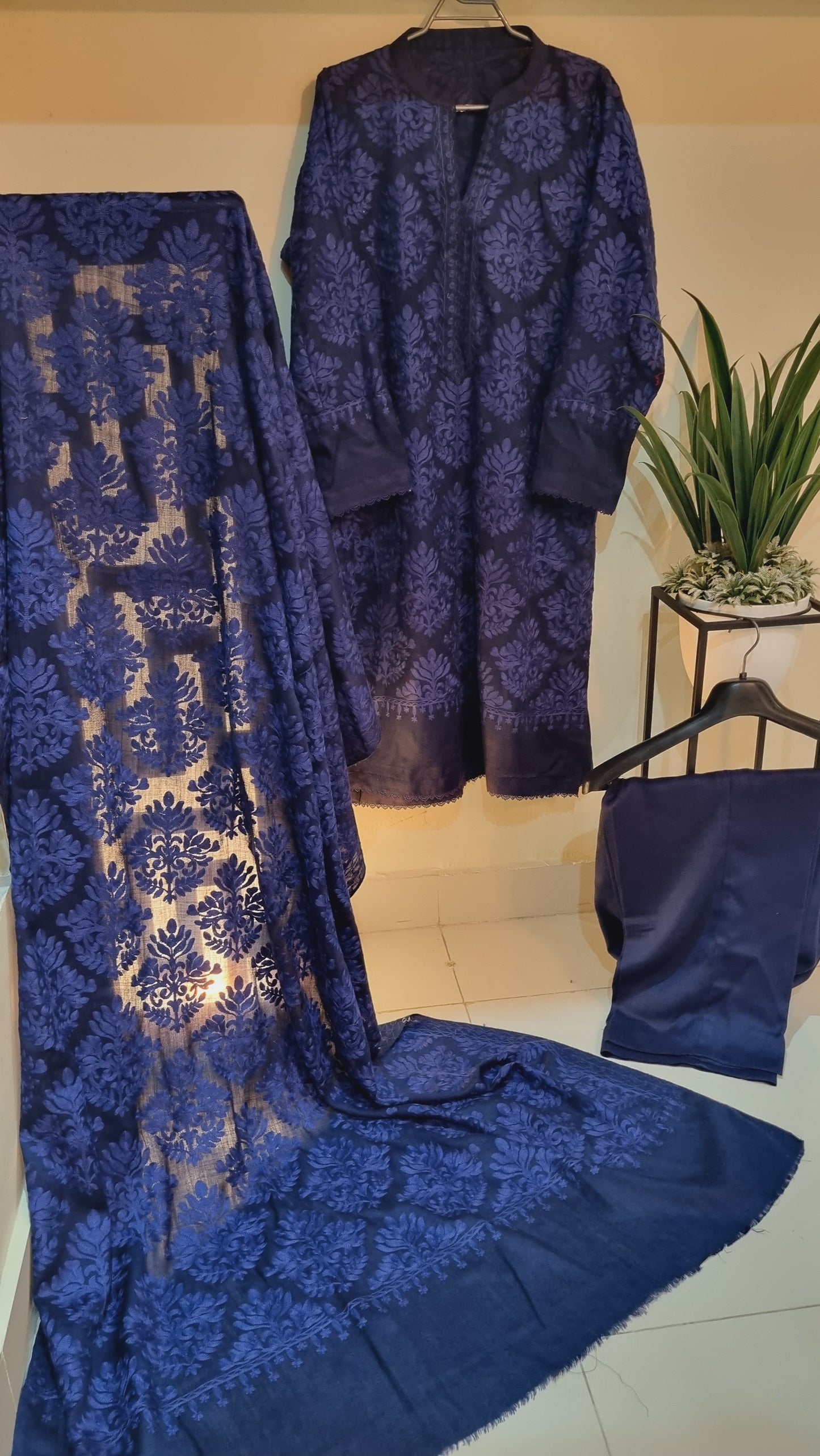 Embroidered suit: Three piece