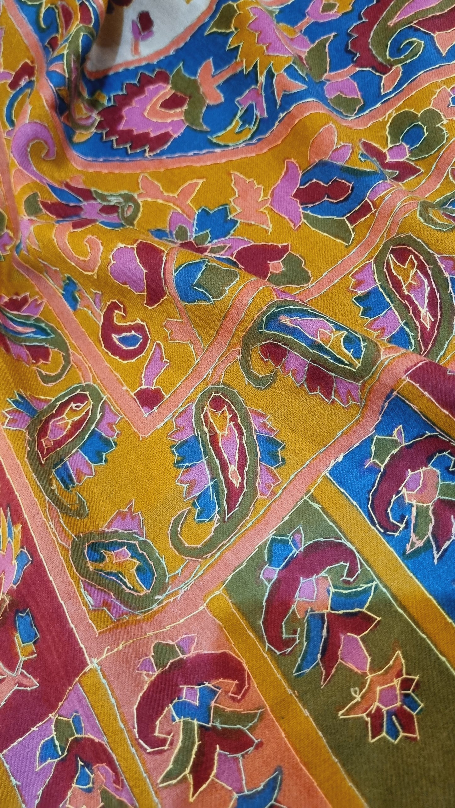 Kalamkar shawl: Pashmina