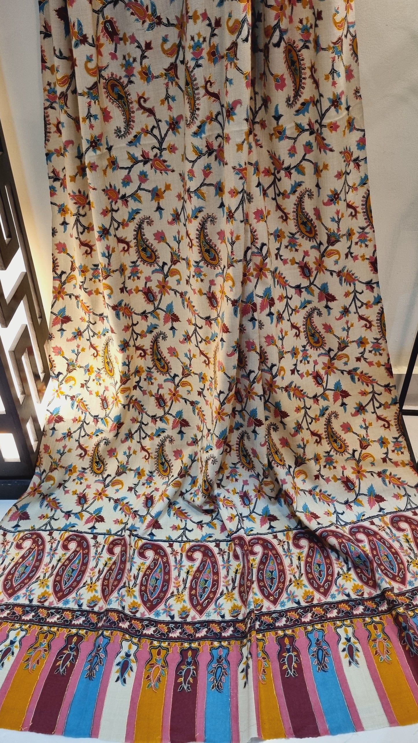 Kalamkar shawl: Pashmina
