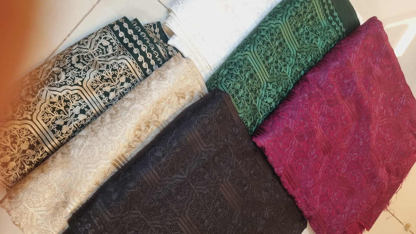 Embroidered pashmina shawl