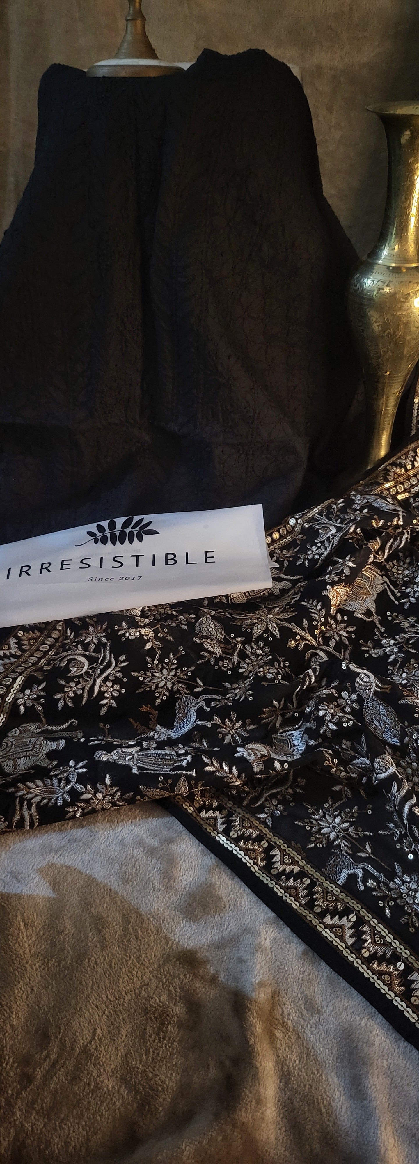 Chikankari shirt : Hand Embroidered