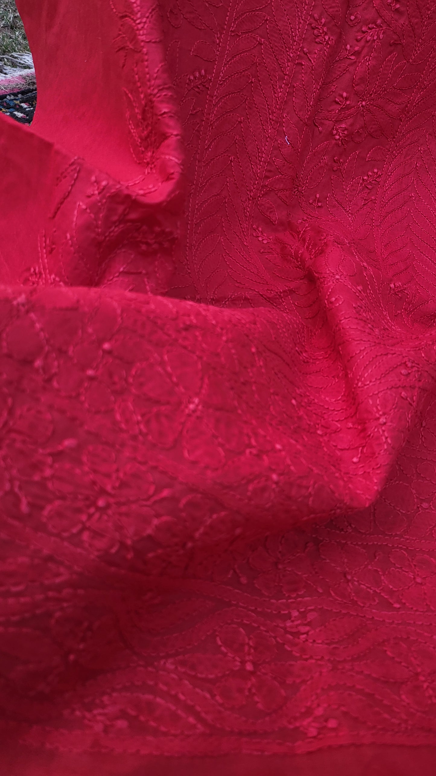 Chikankari shirt : Hand Embroidered