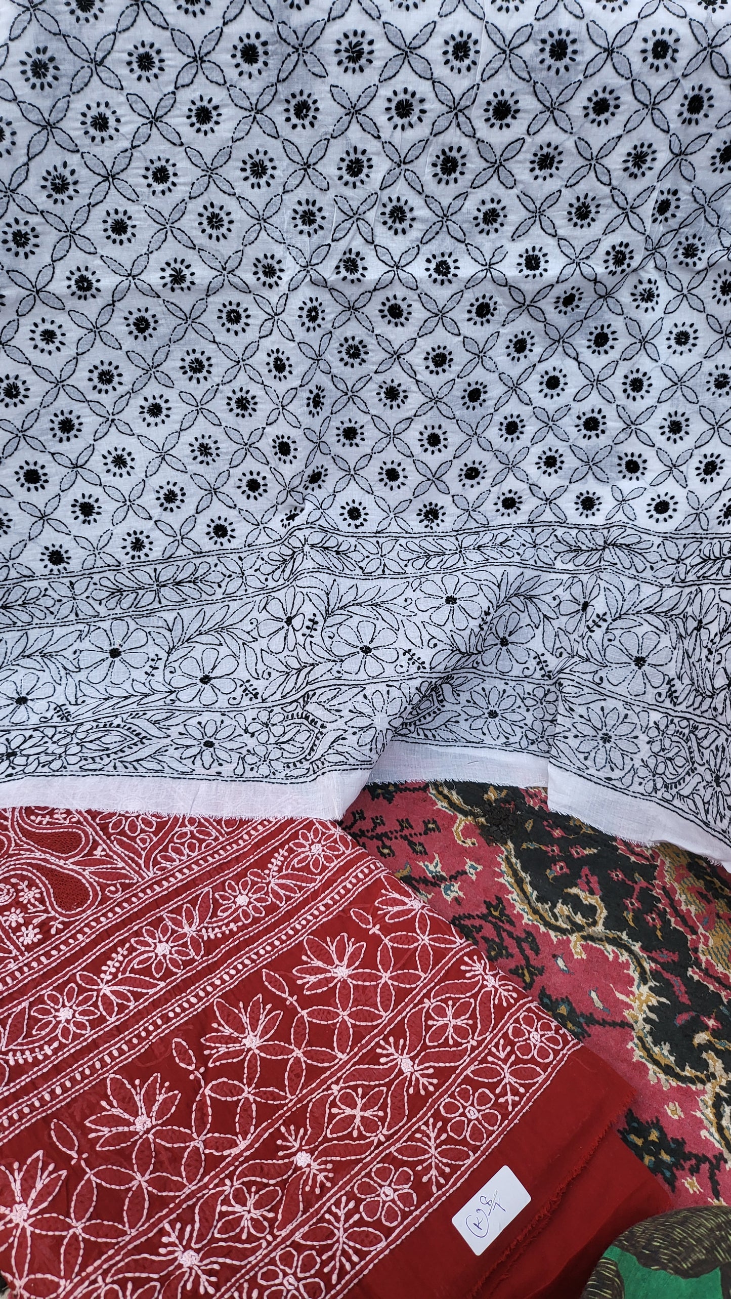 Chikankari shirt : Hand Embroidered