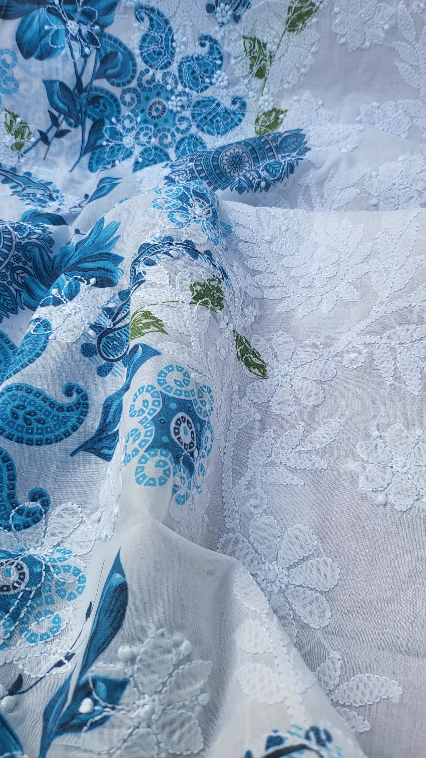 Chikankari shirt: Hand Embroidered