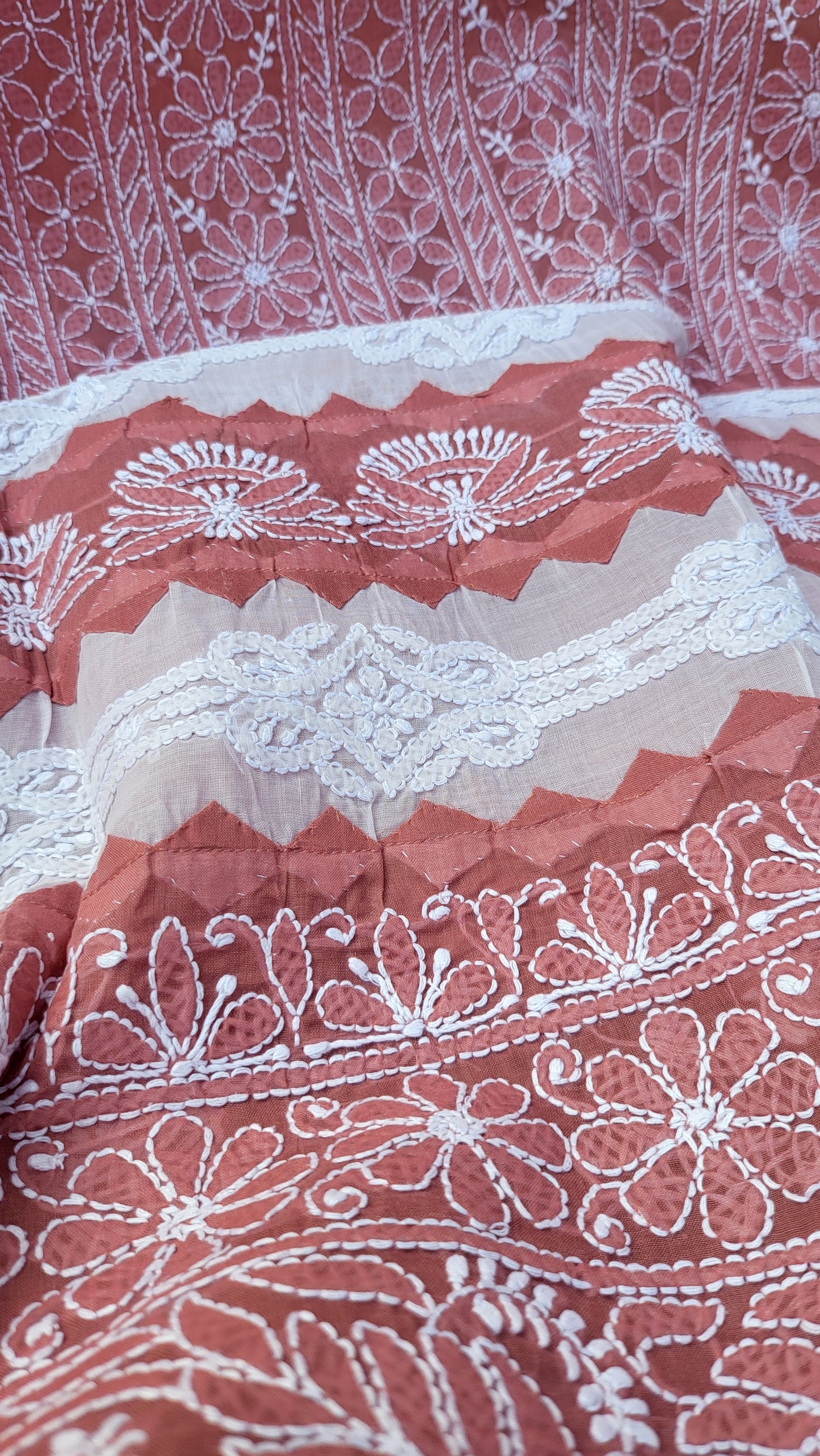Chikankari shirt : Hand Embroidered