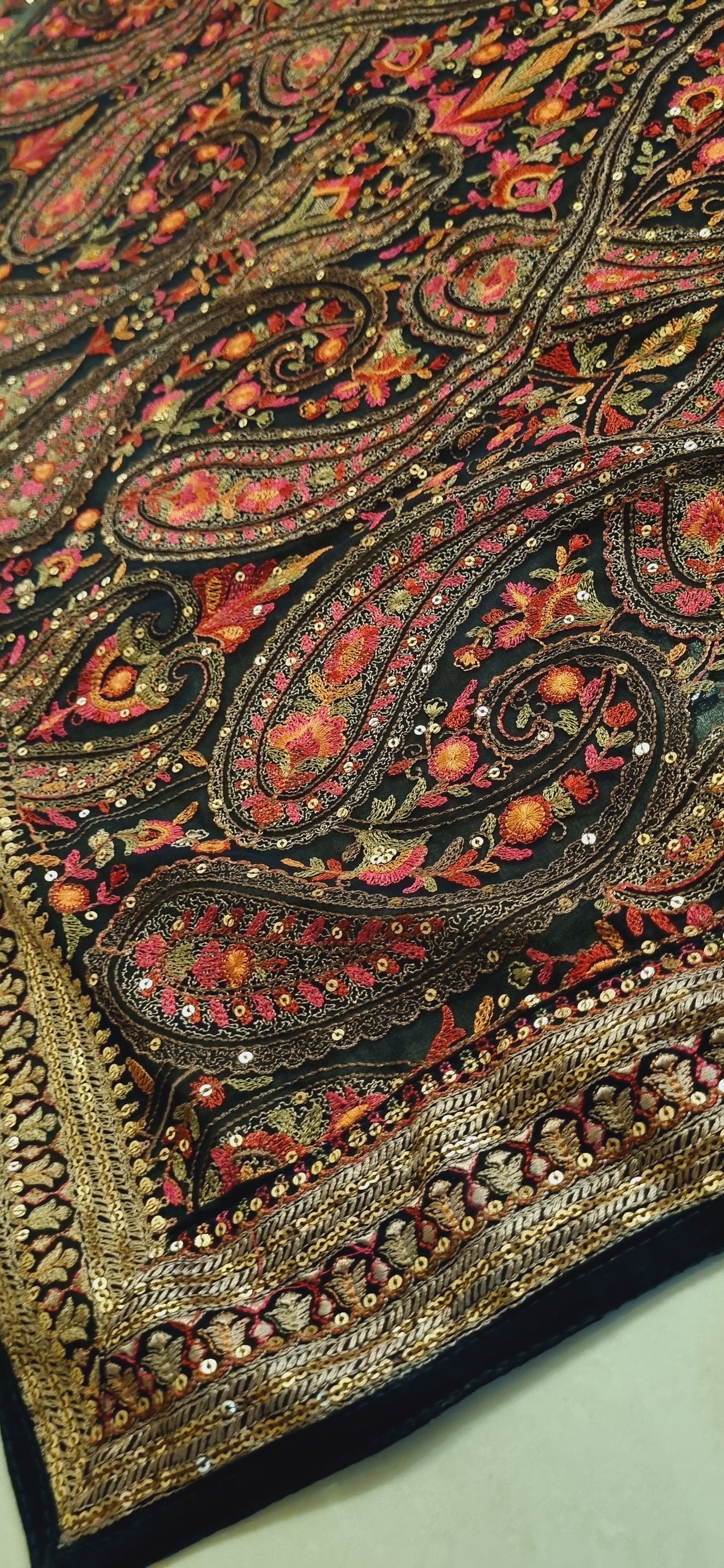 Kalamkar georgete dupata