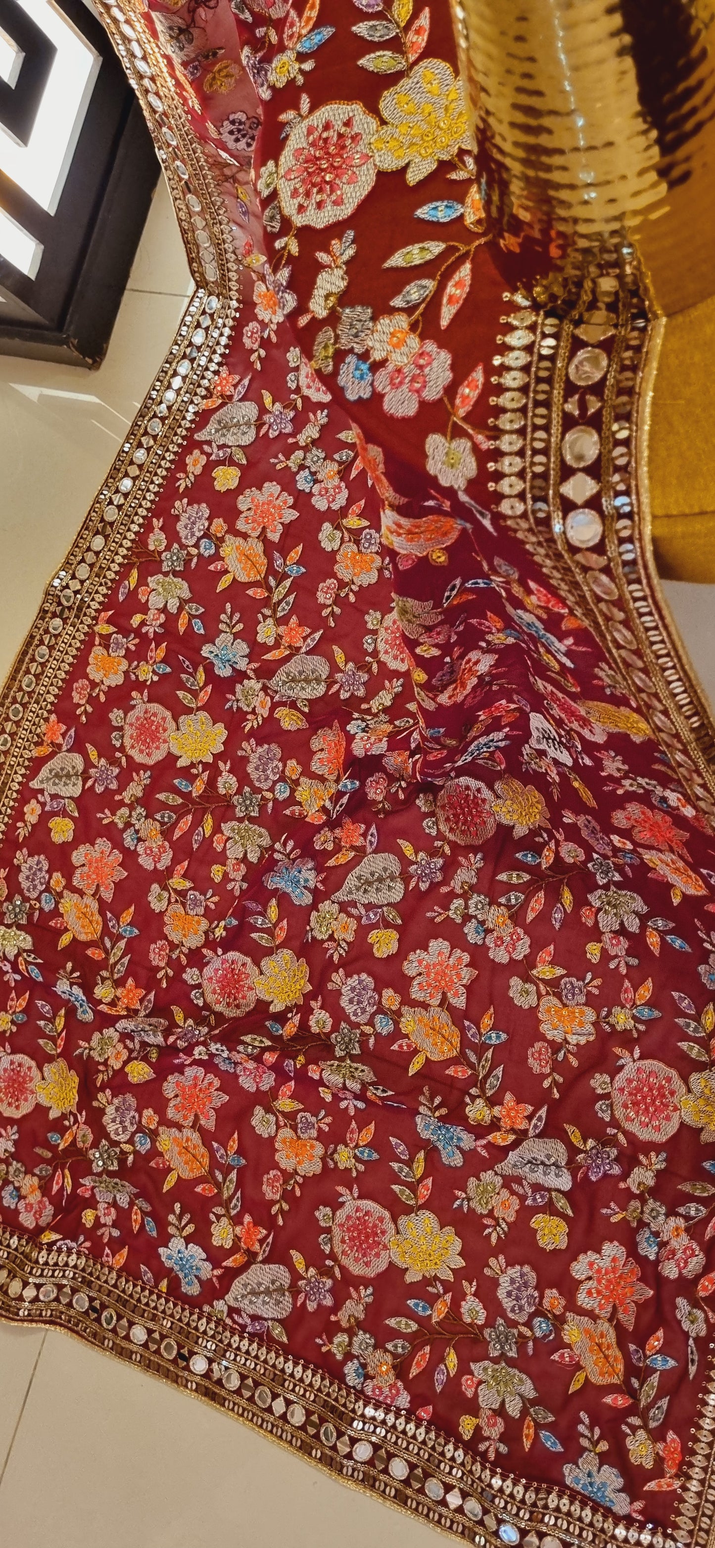 Embroidered Georgete dupatas