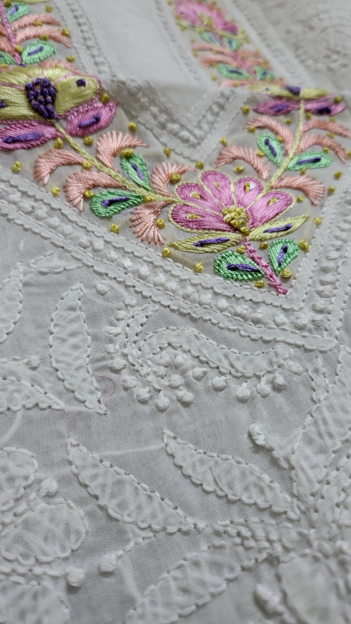 Chikankari shirt : parsi gara