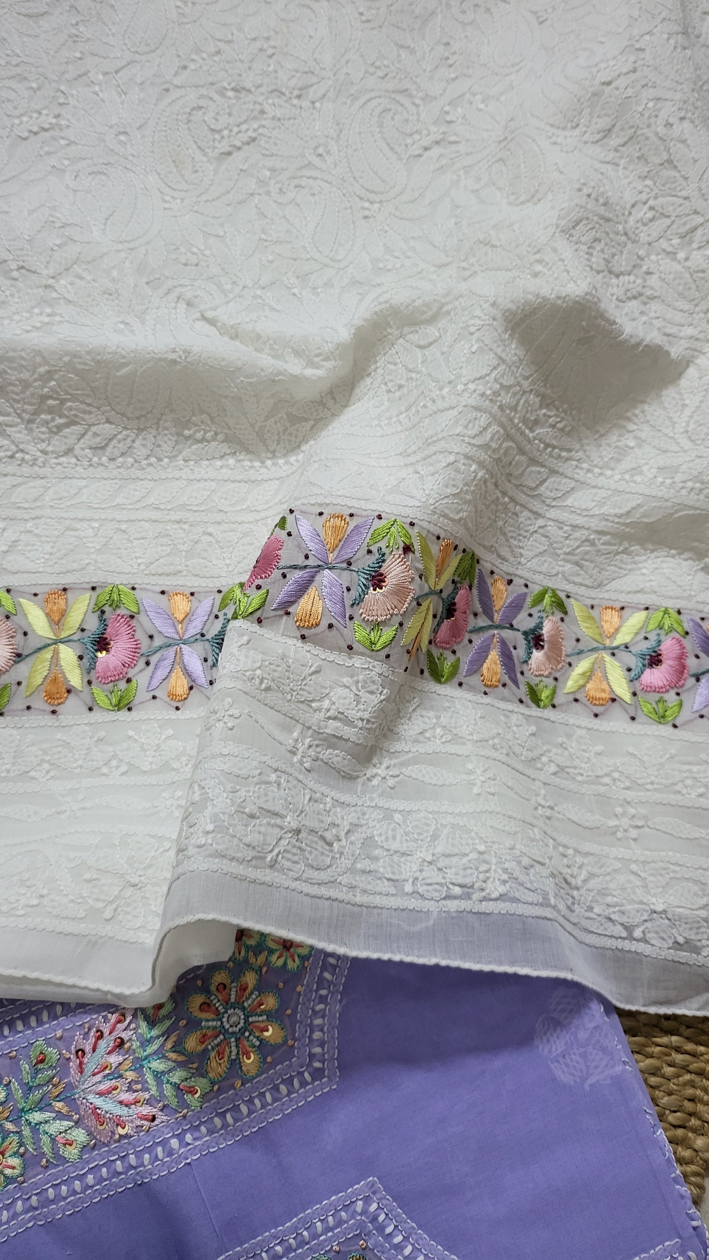 Chikankari shirt : parsi gara