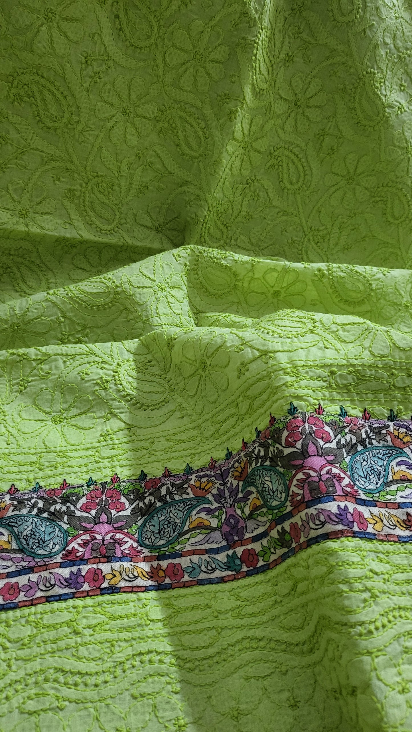 Chikankari shirt : unstitched