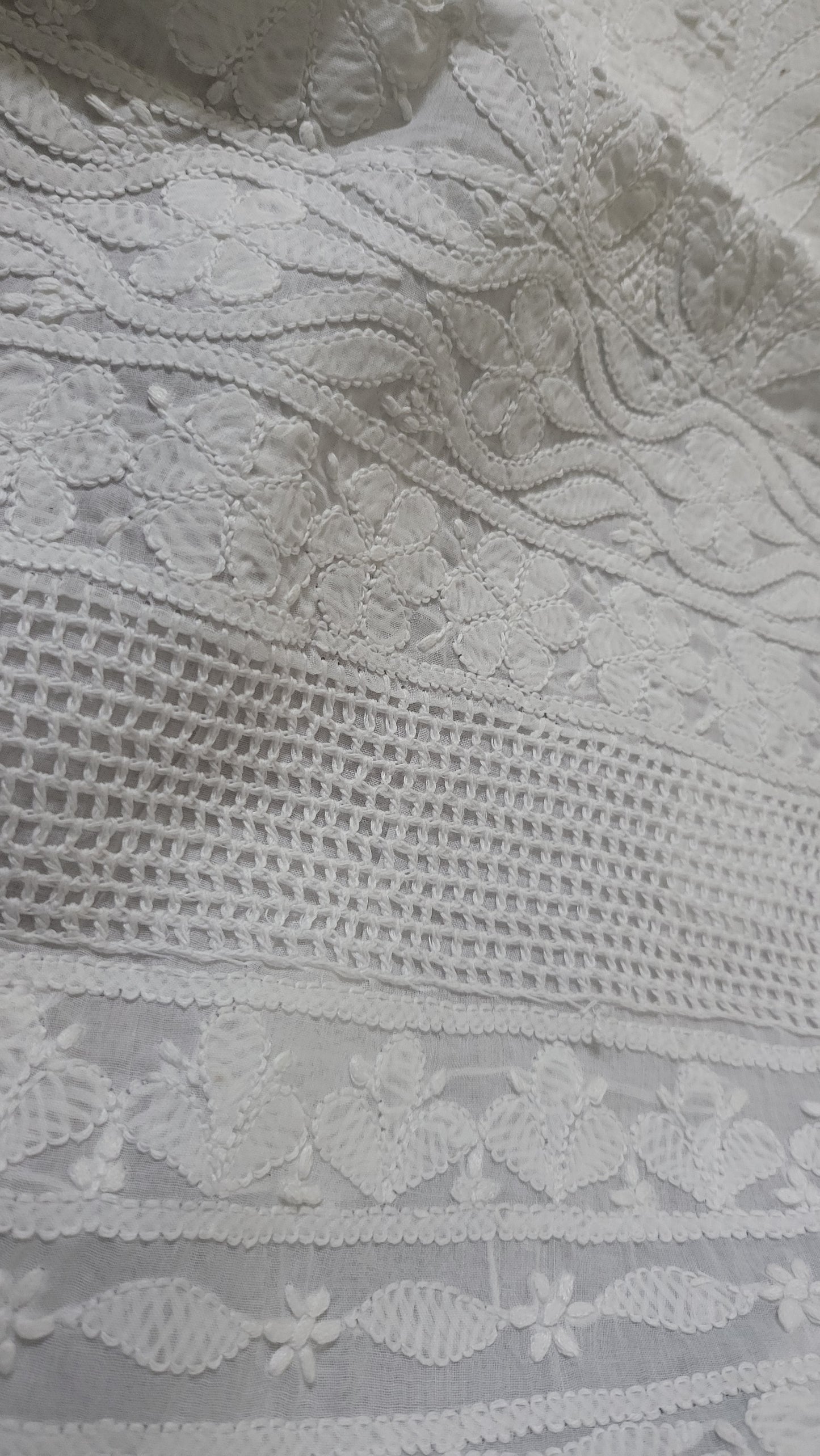 Chikankari shirt : unstitched