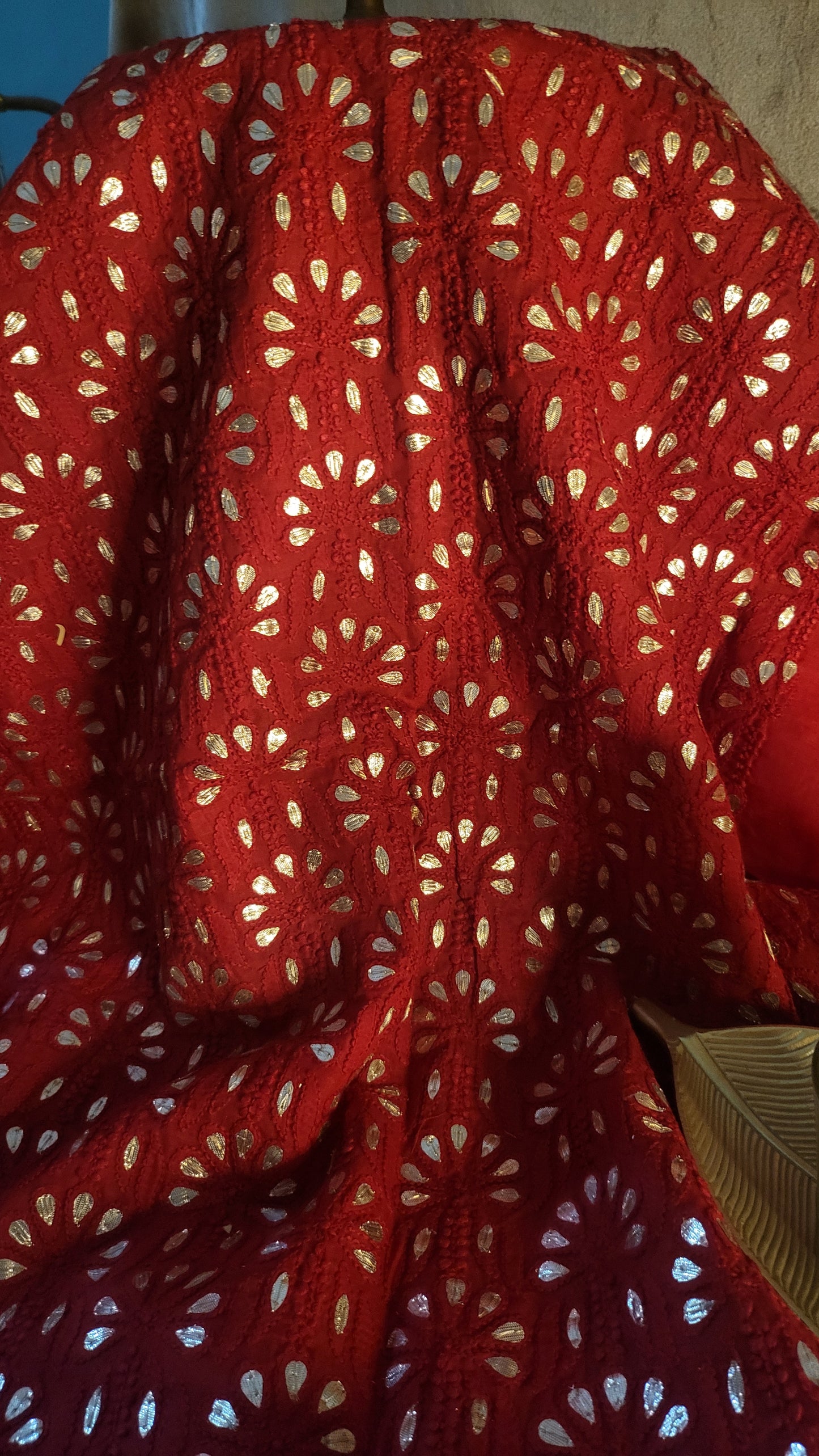 Chikankari shirt : gota work