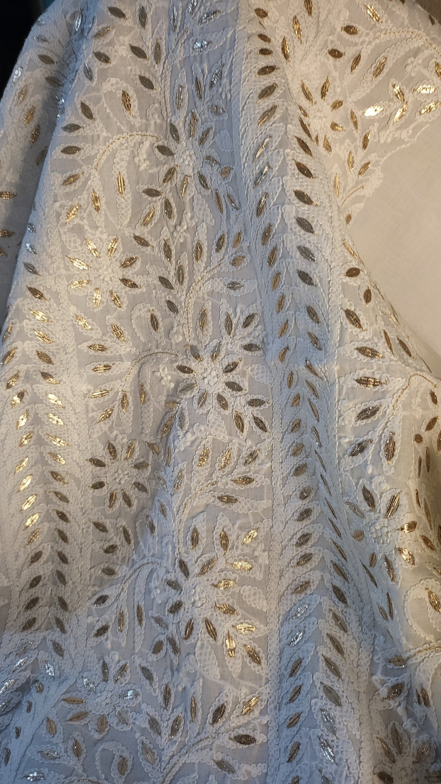 Chikankari shirt : gota work