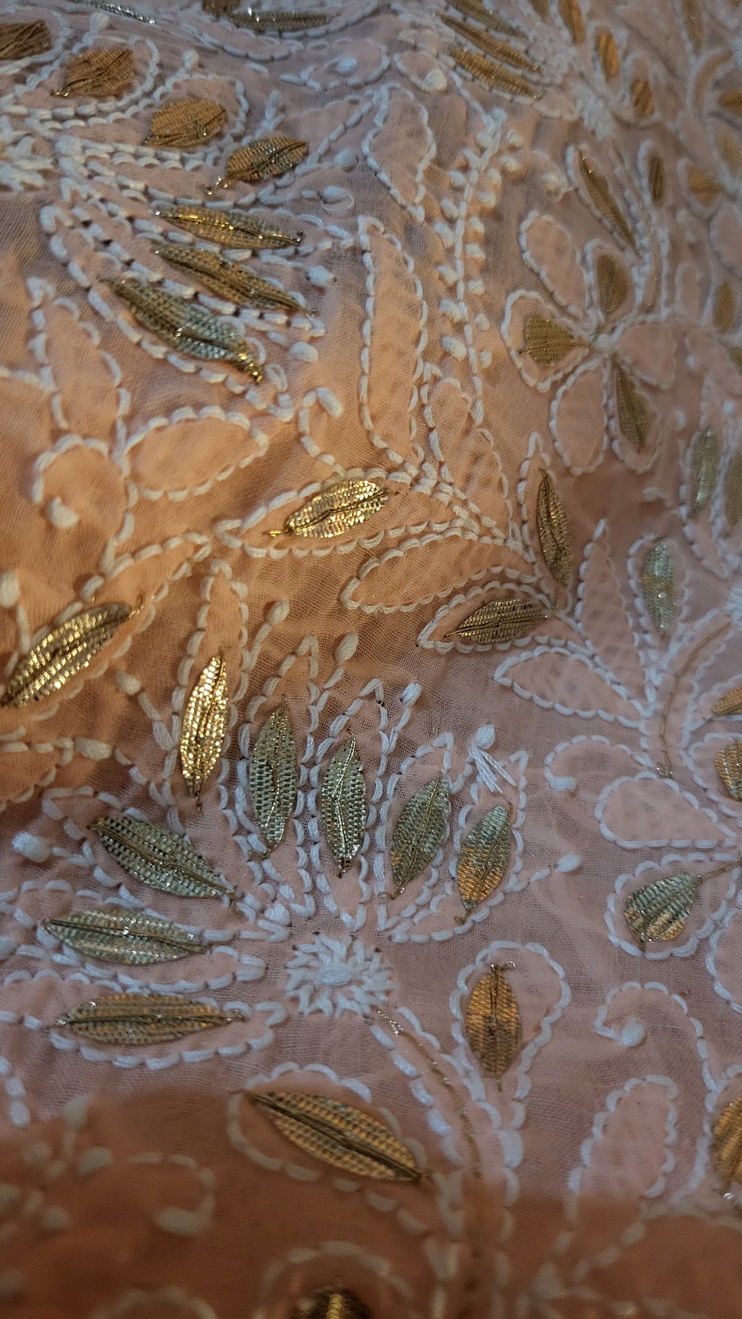 Chikankari shirt : gota work