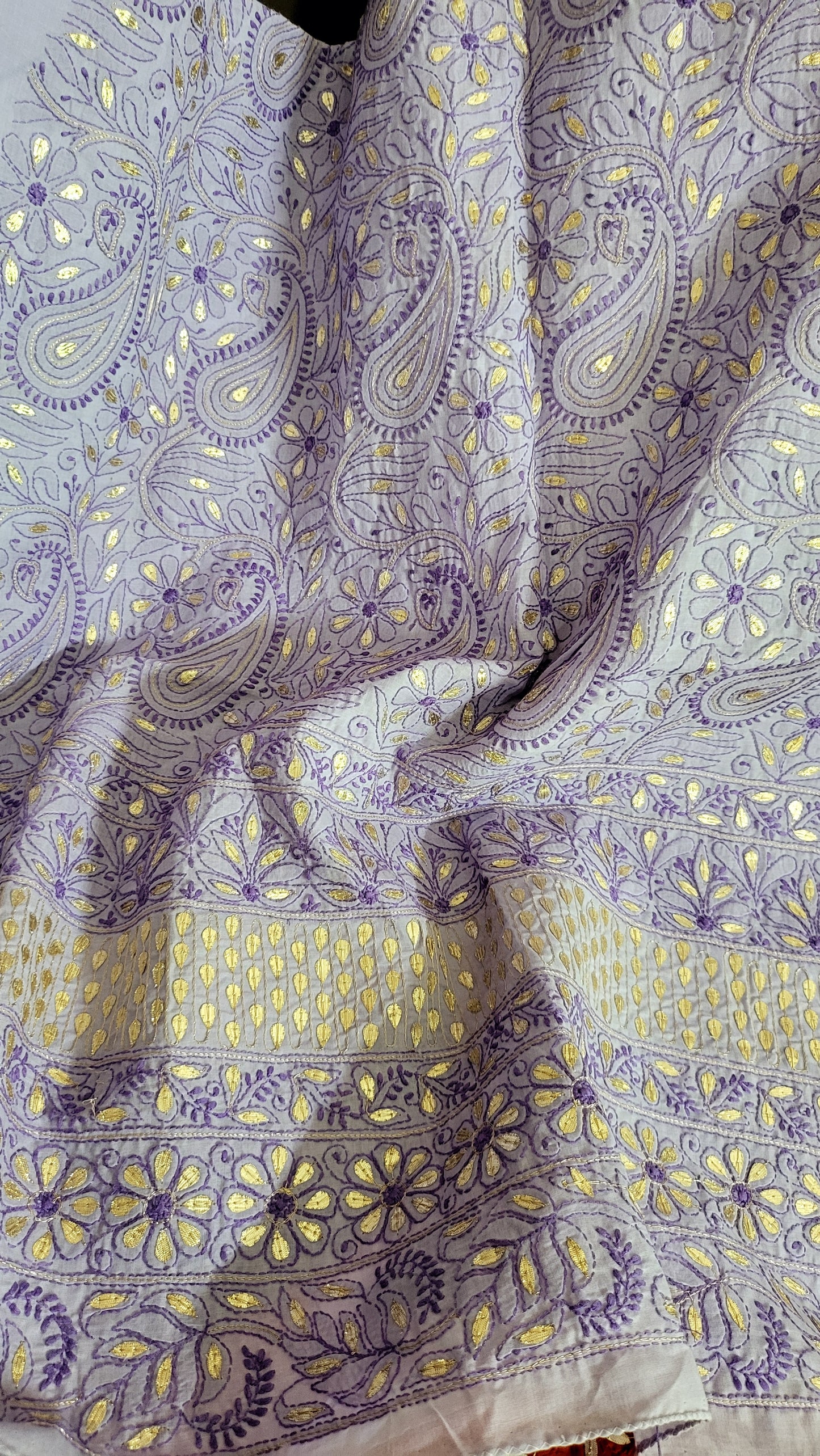 Chikankari shirt : gota work