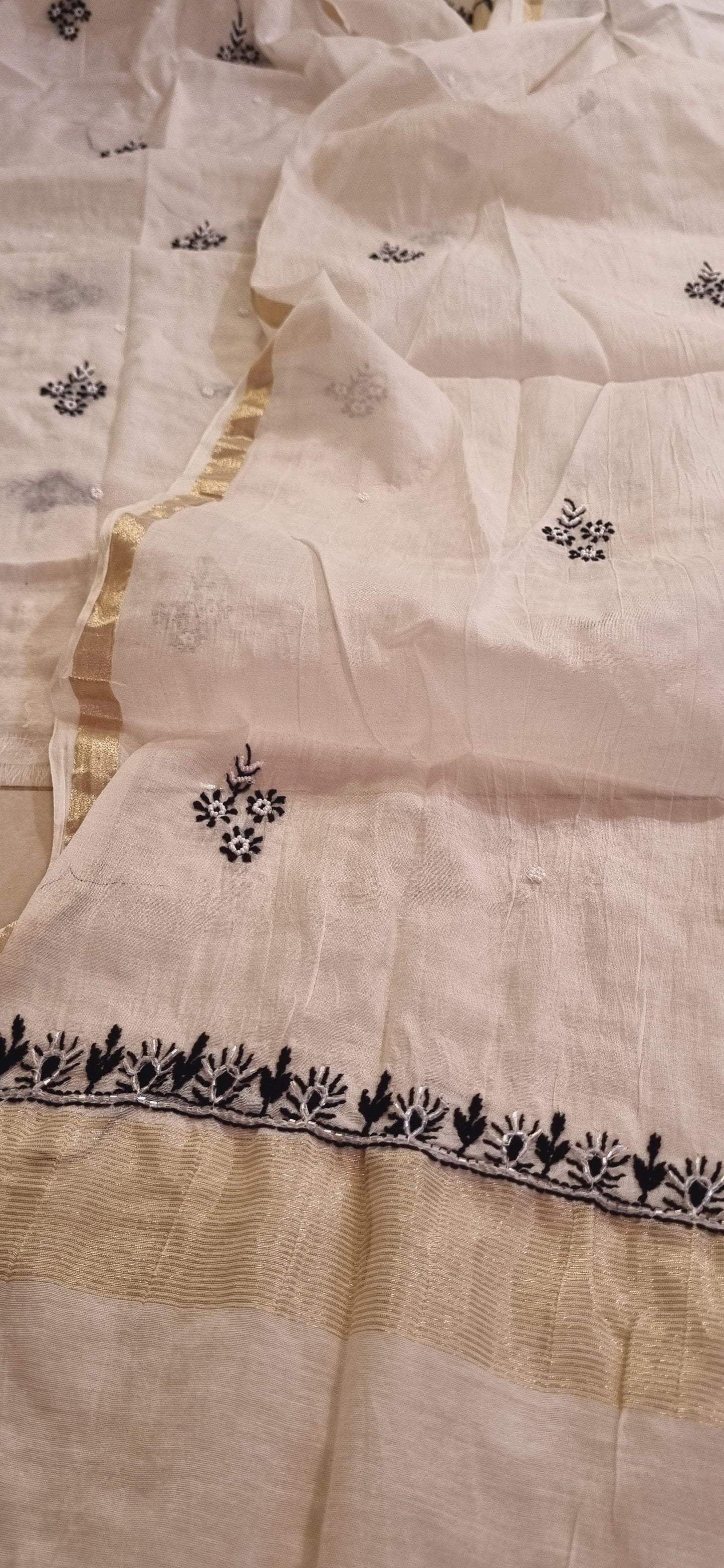 Formal chikankari suit