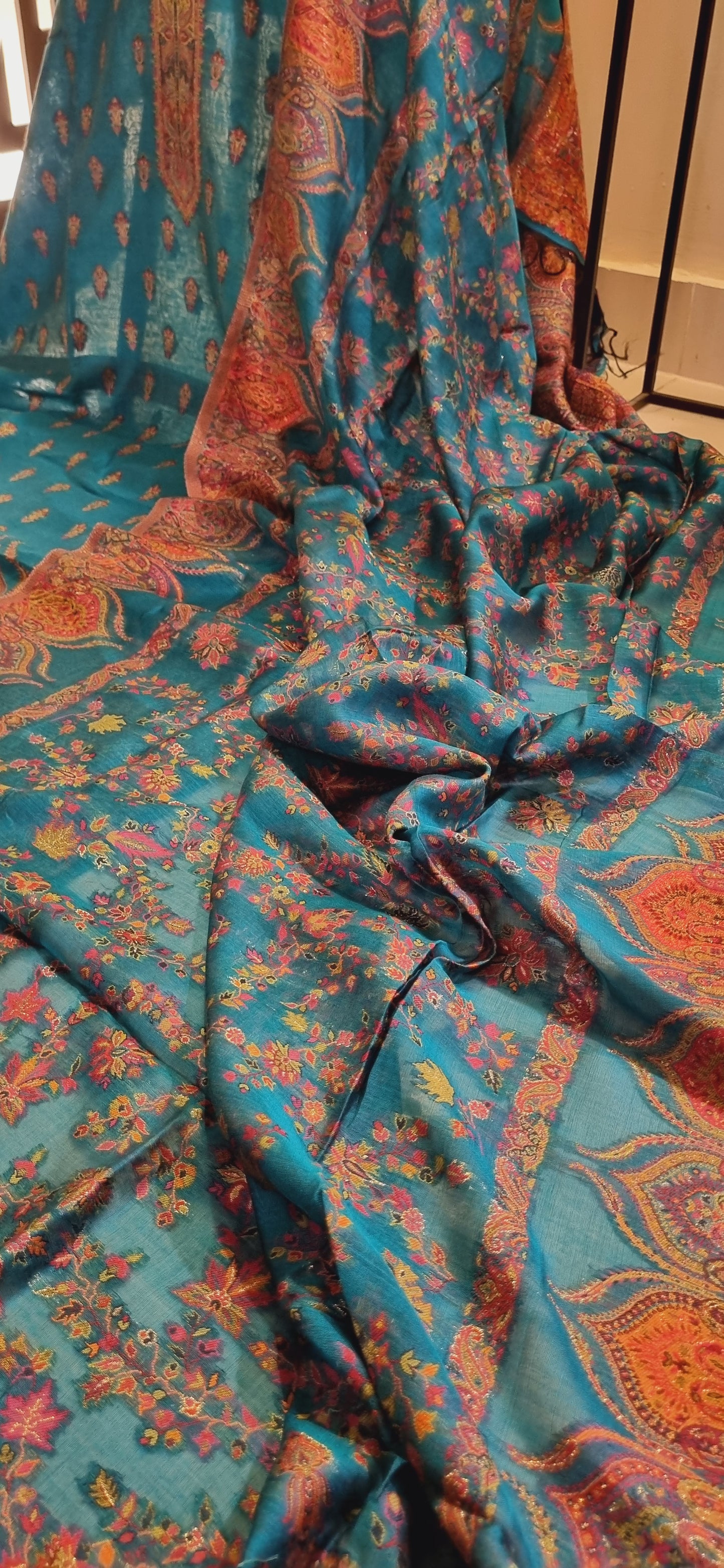 Silk kaani suit