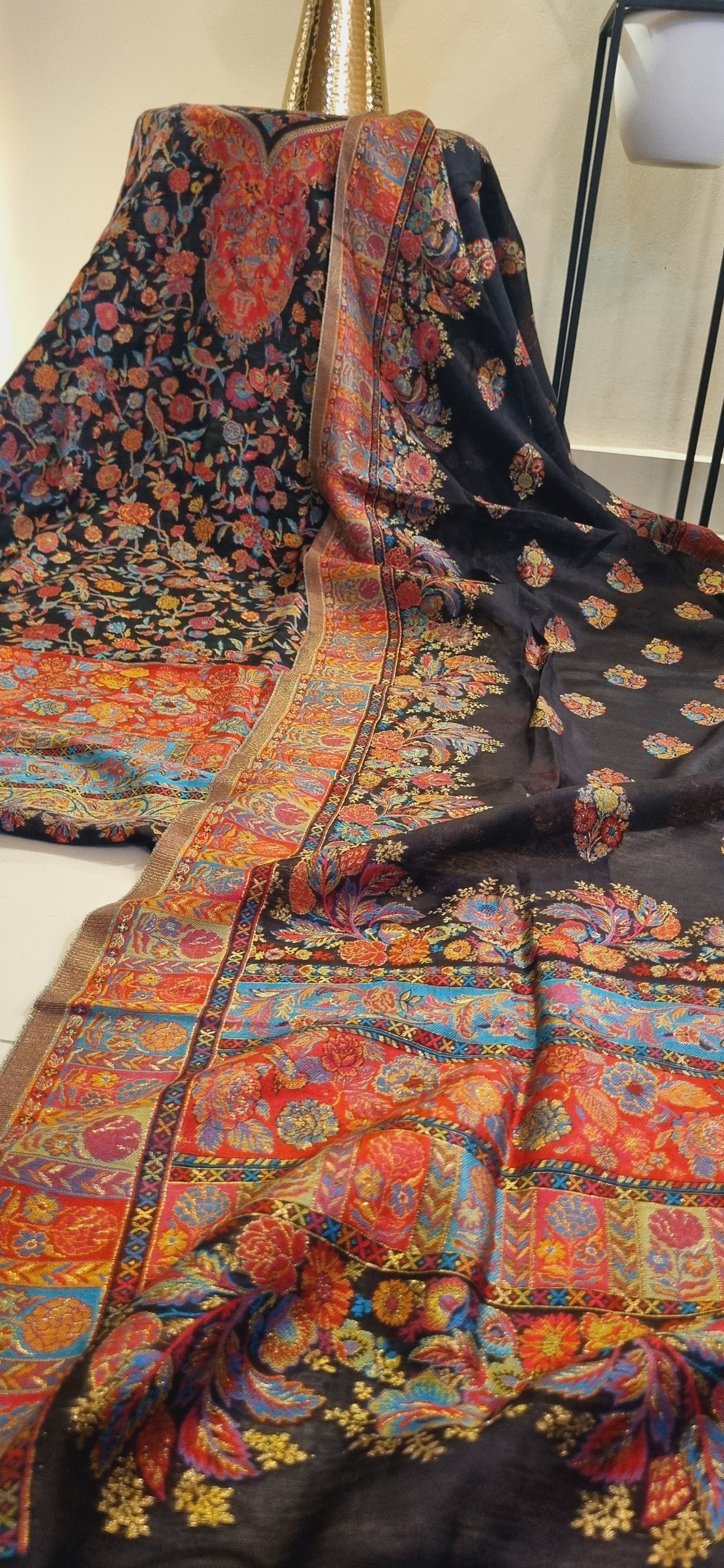 Silk kaani suit