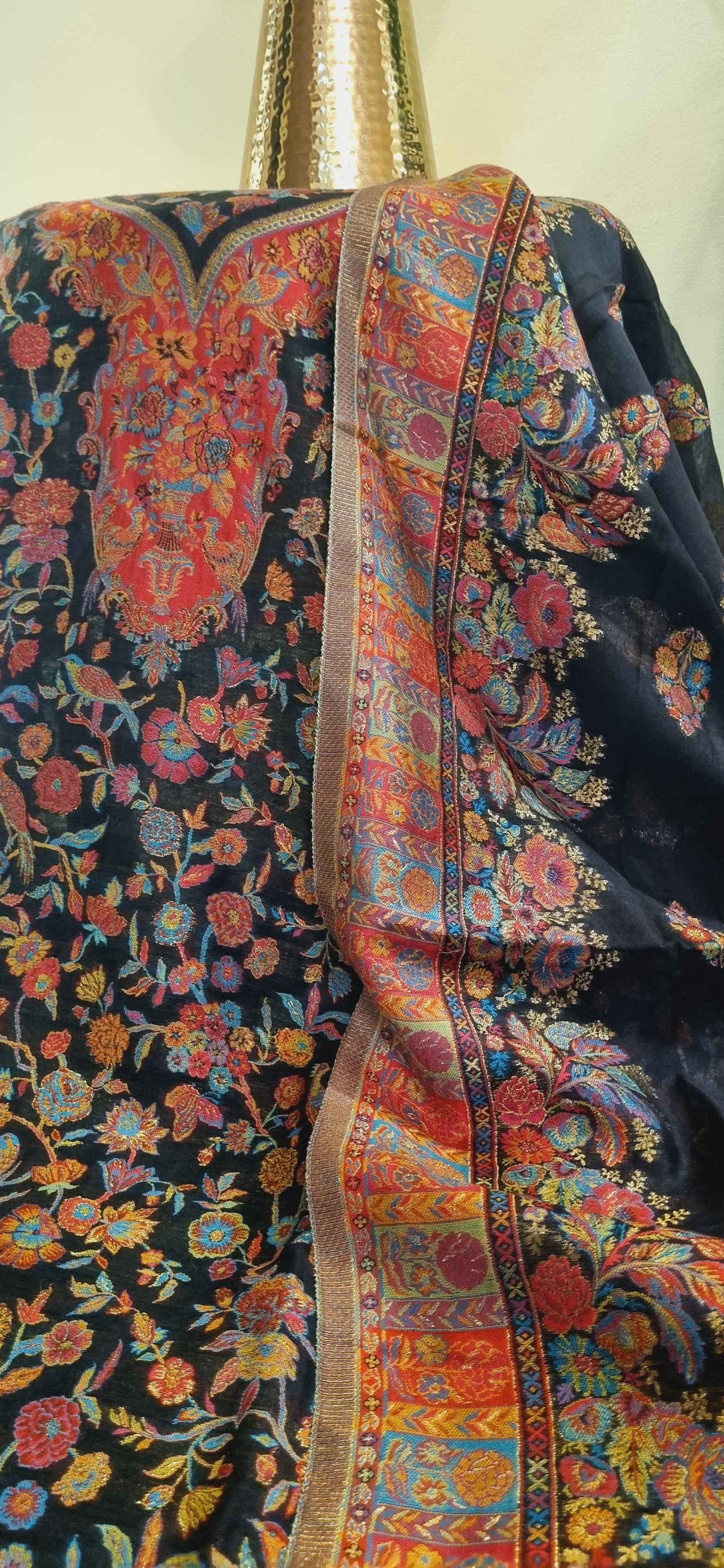 Silk kaani suit