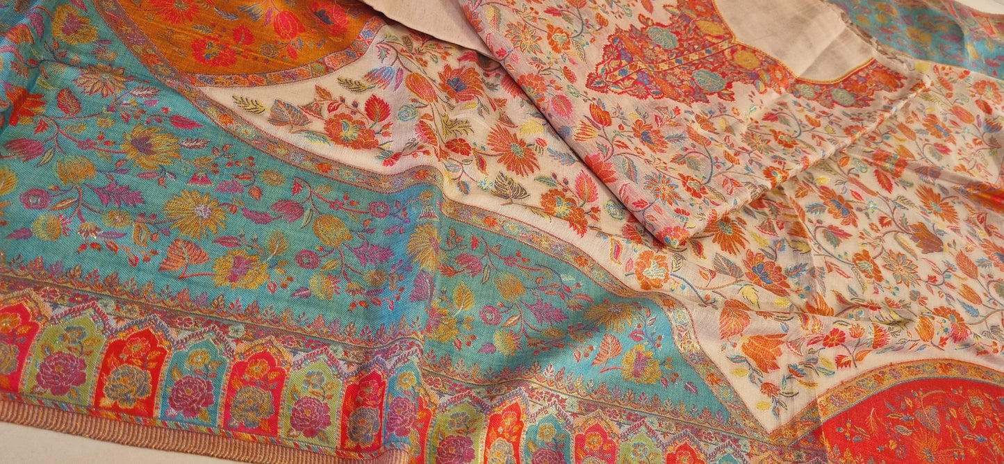 Silk kaani suit