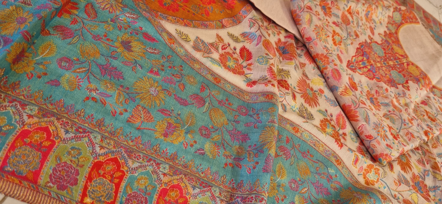 Silk kaani suit
