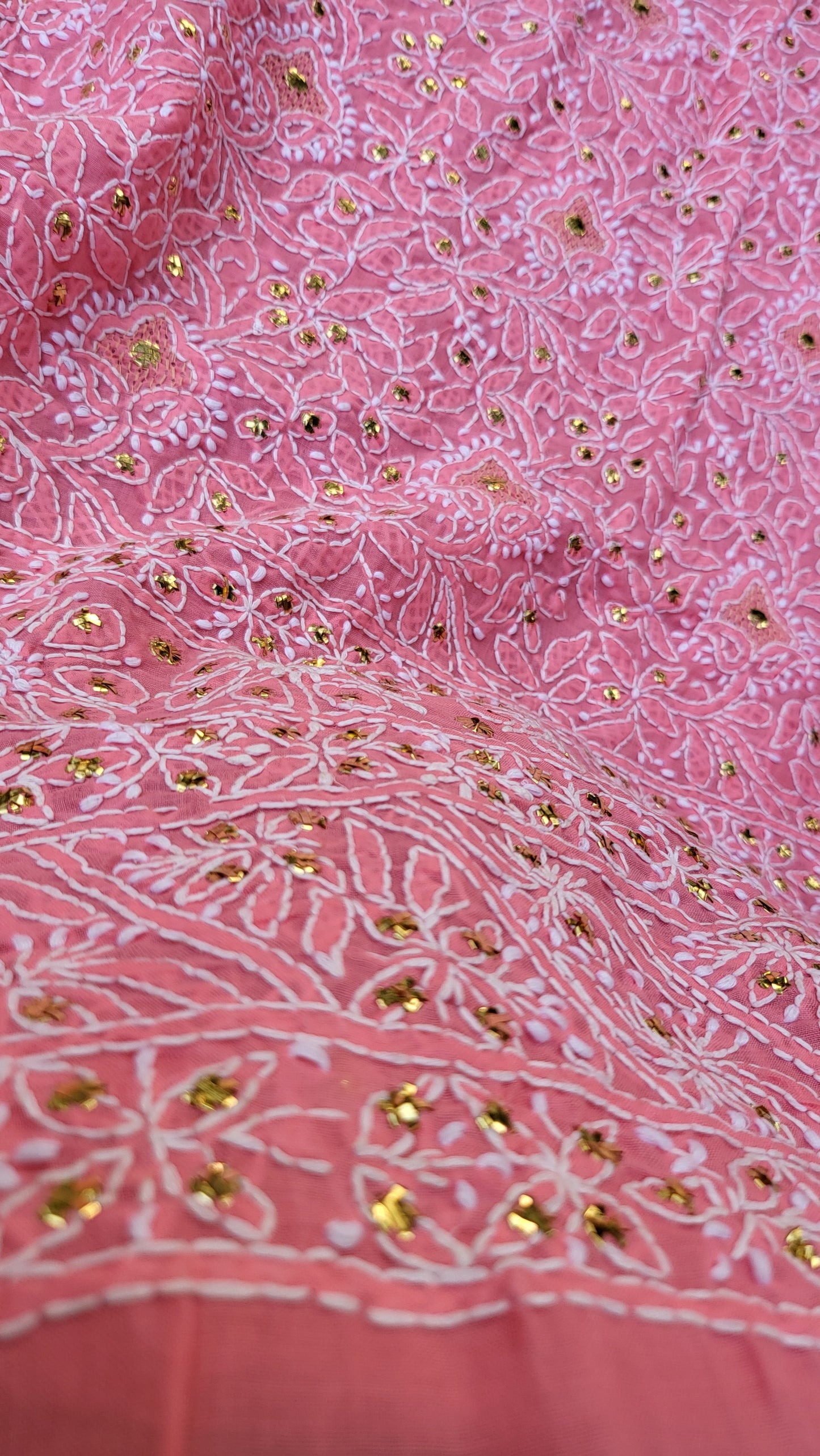 Chikankari shirt : mukaish work
