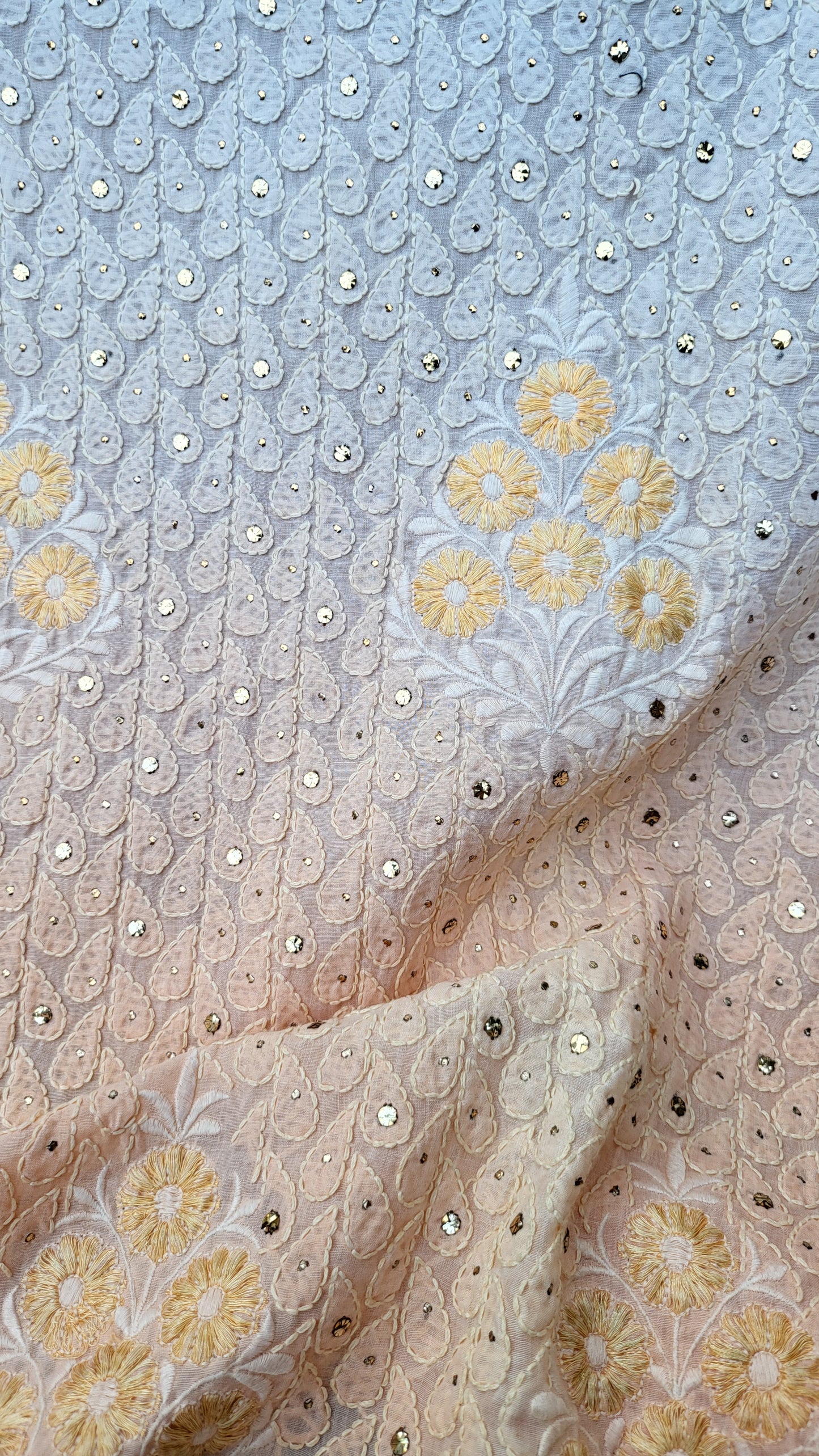 Chikankari shirt: Mukaish work
