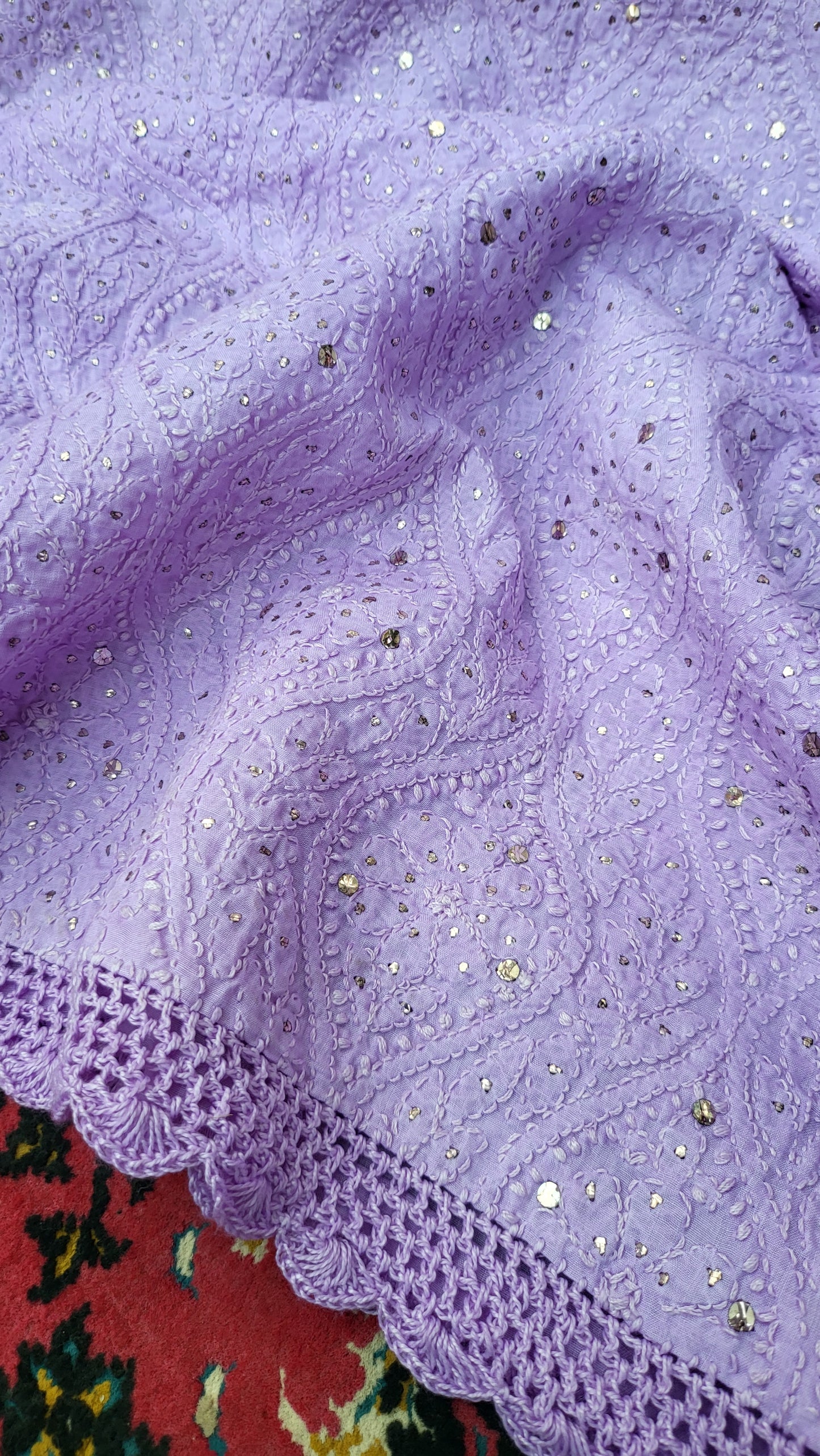 Chikankari shirt : Mukaish work