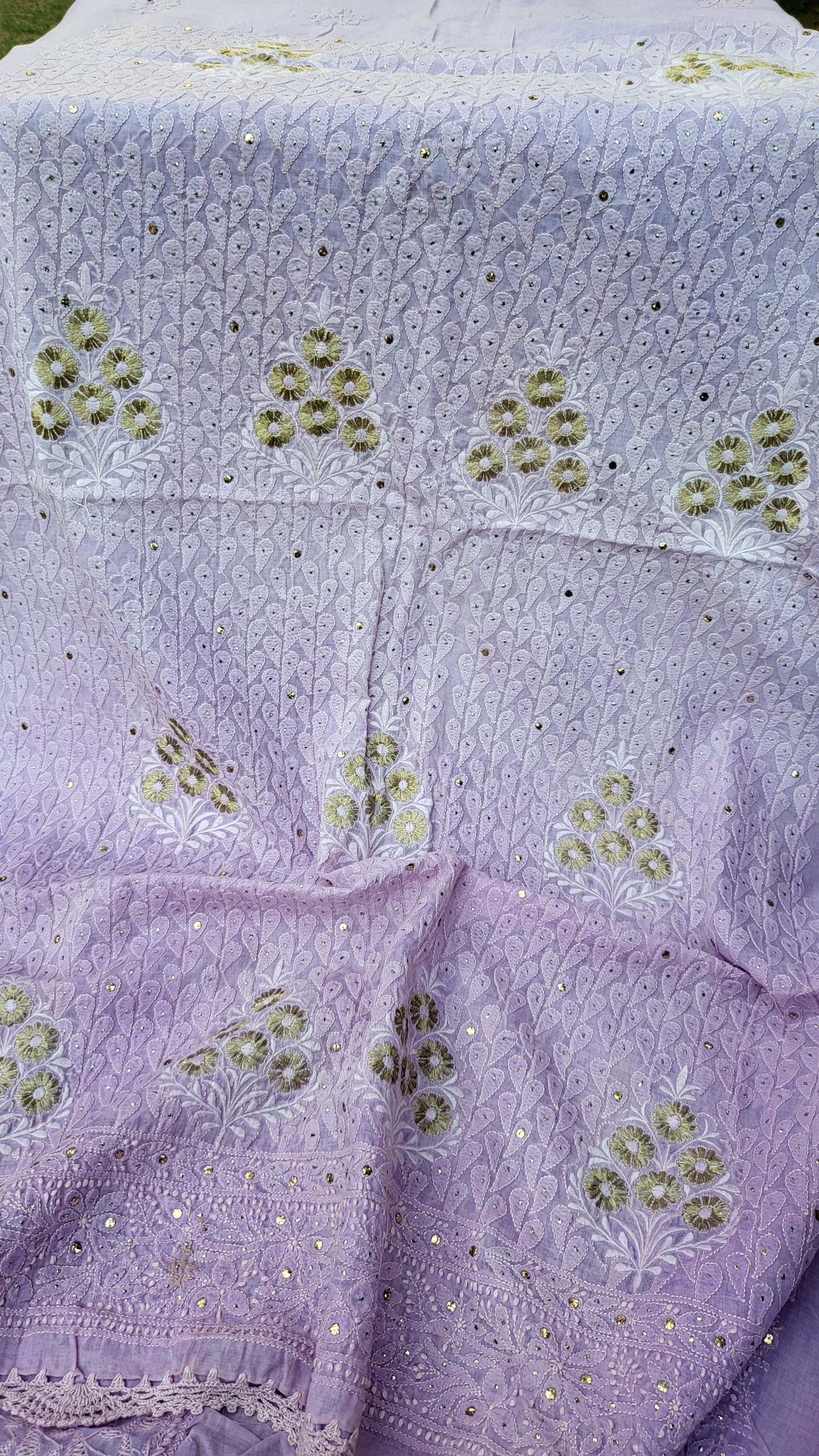 Chikankari shirt : Mukaish work