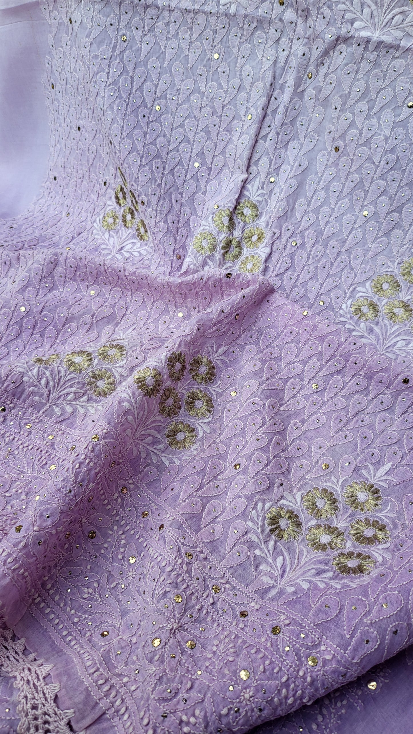 Chikankari shirt : Mukaish work