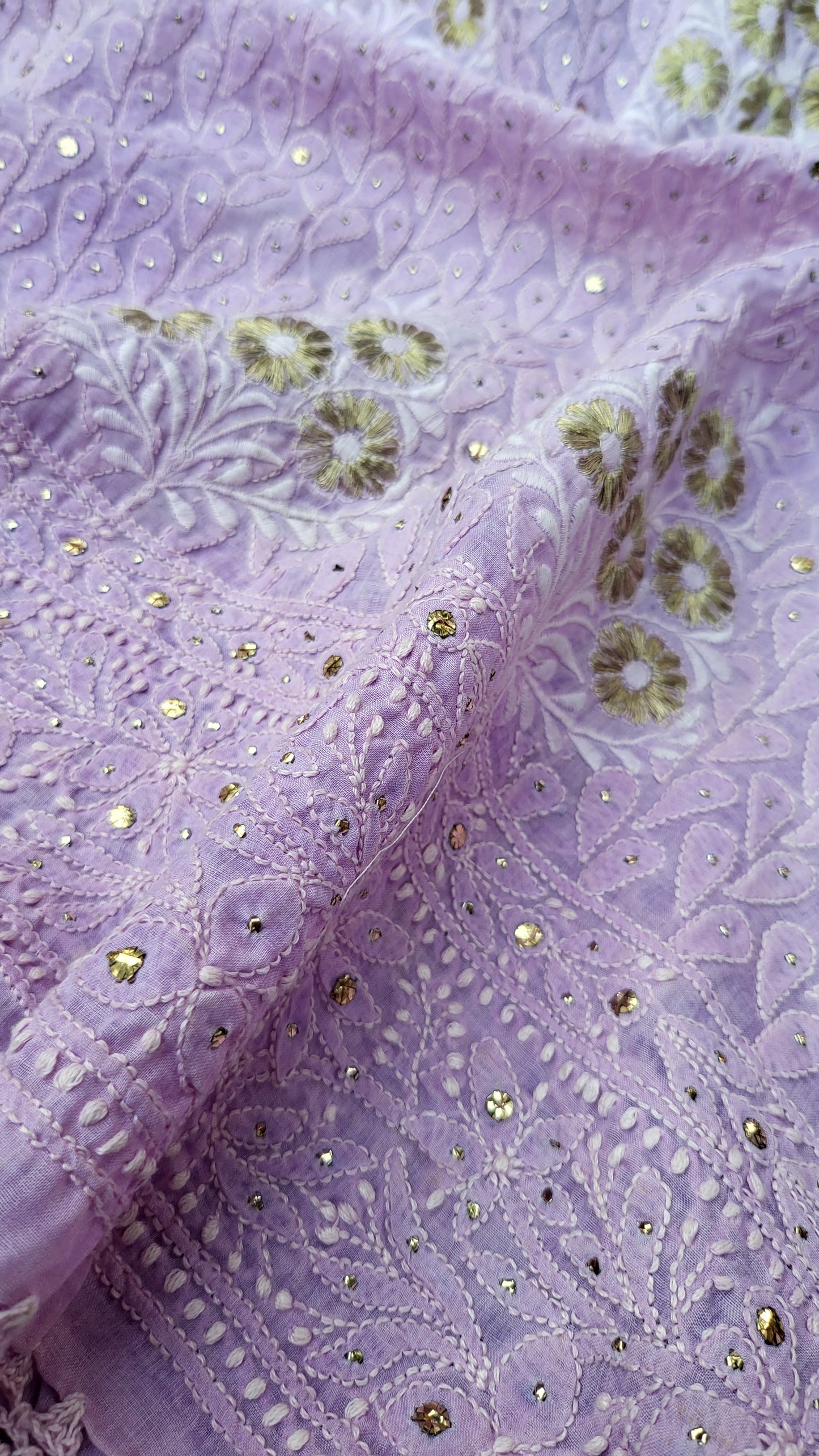 Chikankari shirt : Mukaish work
