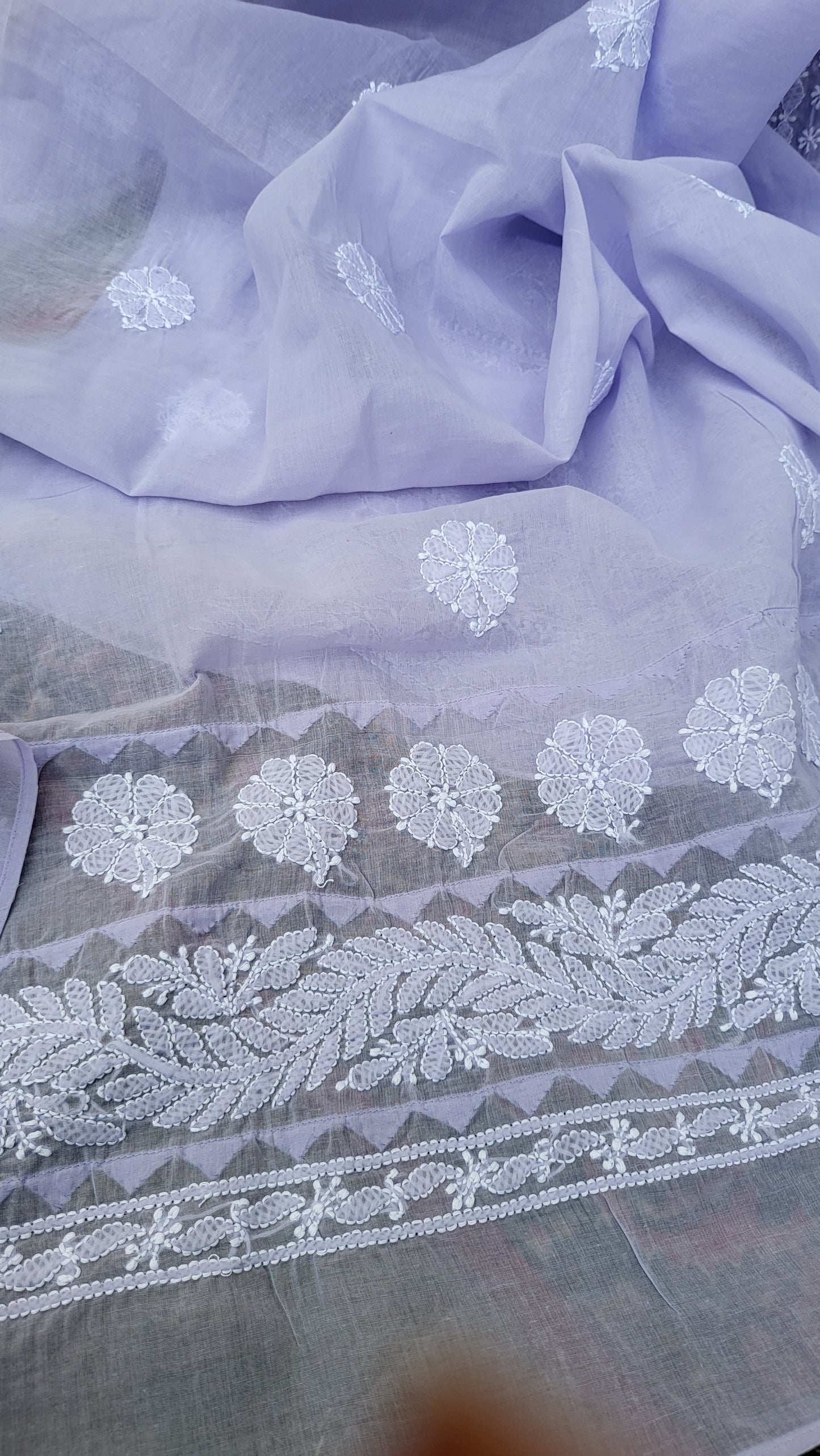 Chikankari combo : shirt dupata