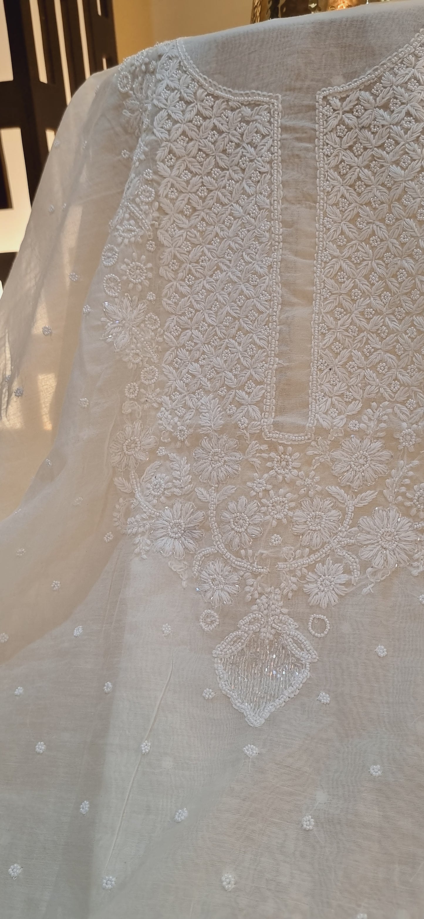 Mul chanderi suit