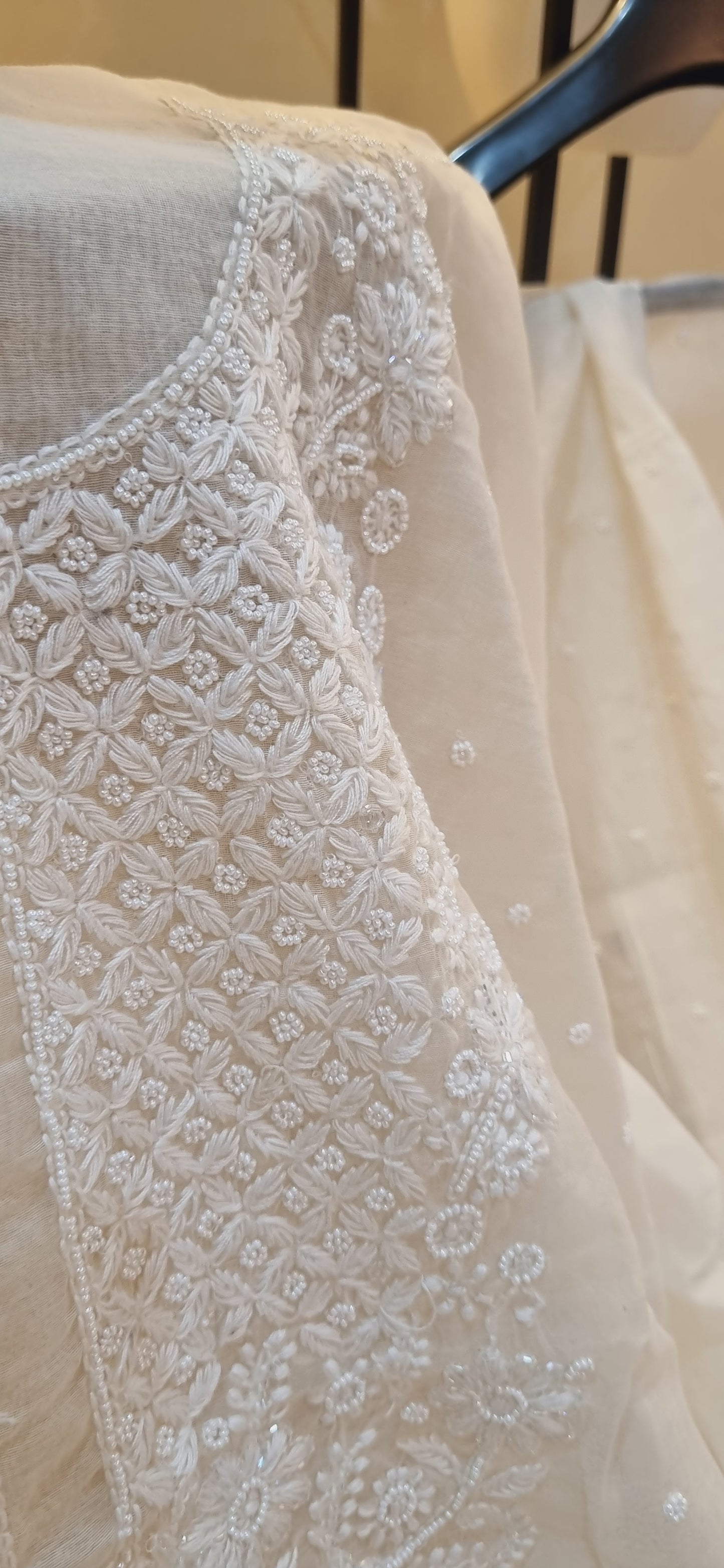 Mul chanderi suit