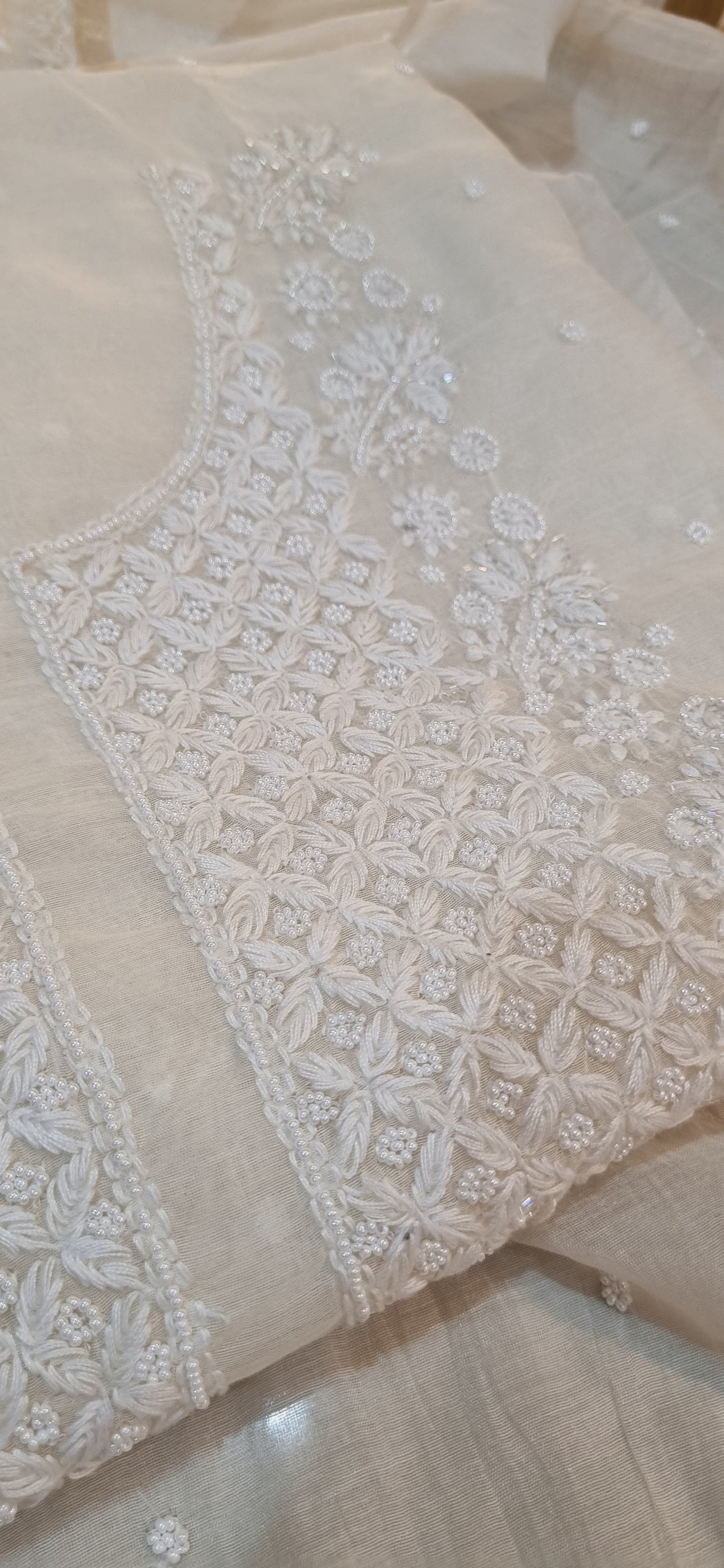 Mul chanderi suit
