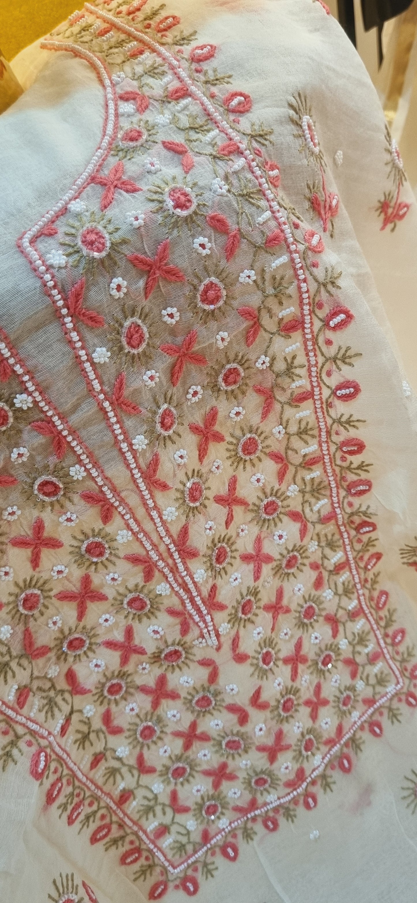 Mul chanderi suit