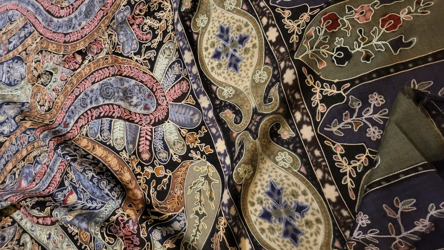 Purple maze : Reelkaar kalamkari shawl