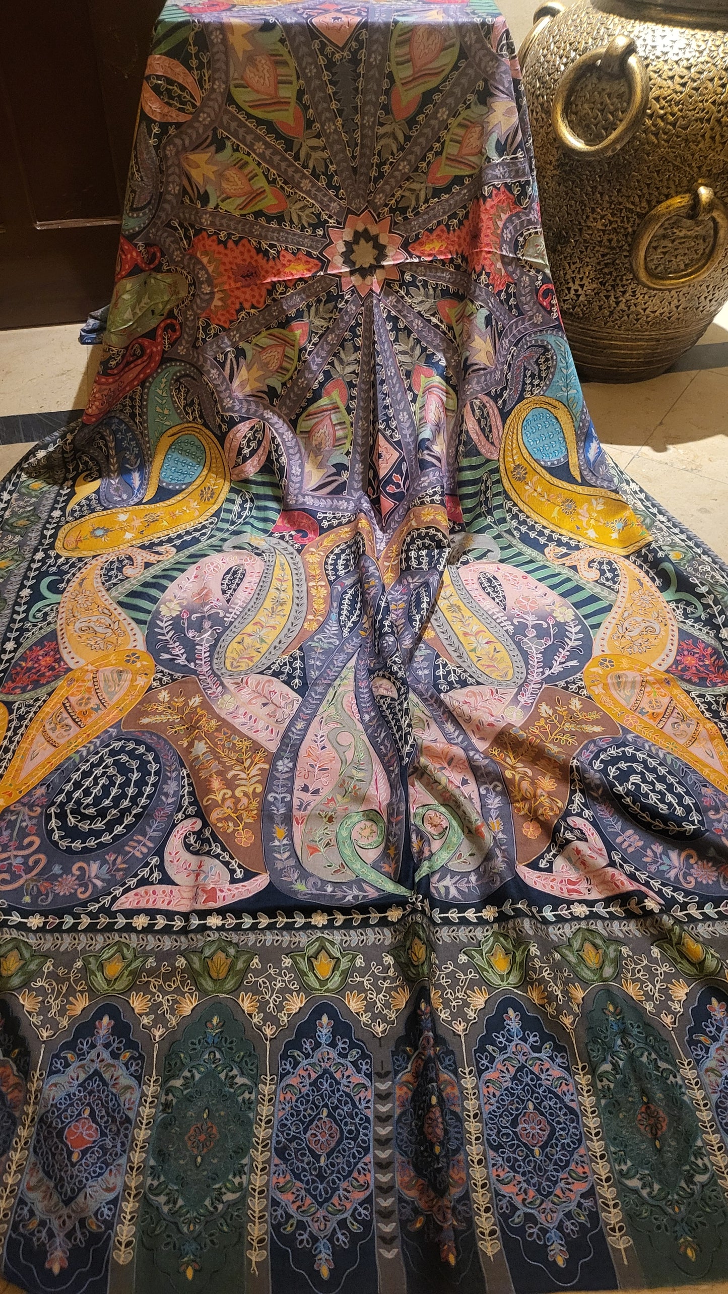 Reelkaar kalamkari : shawl