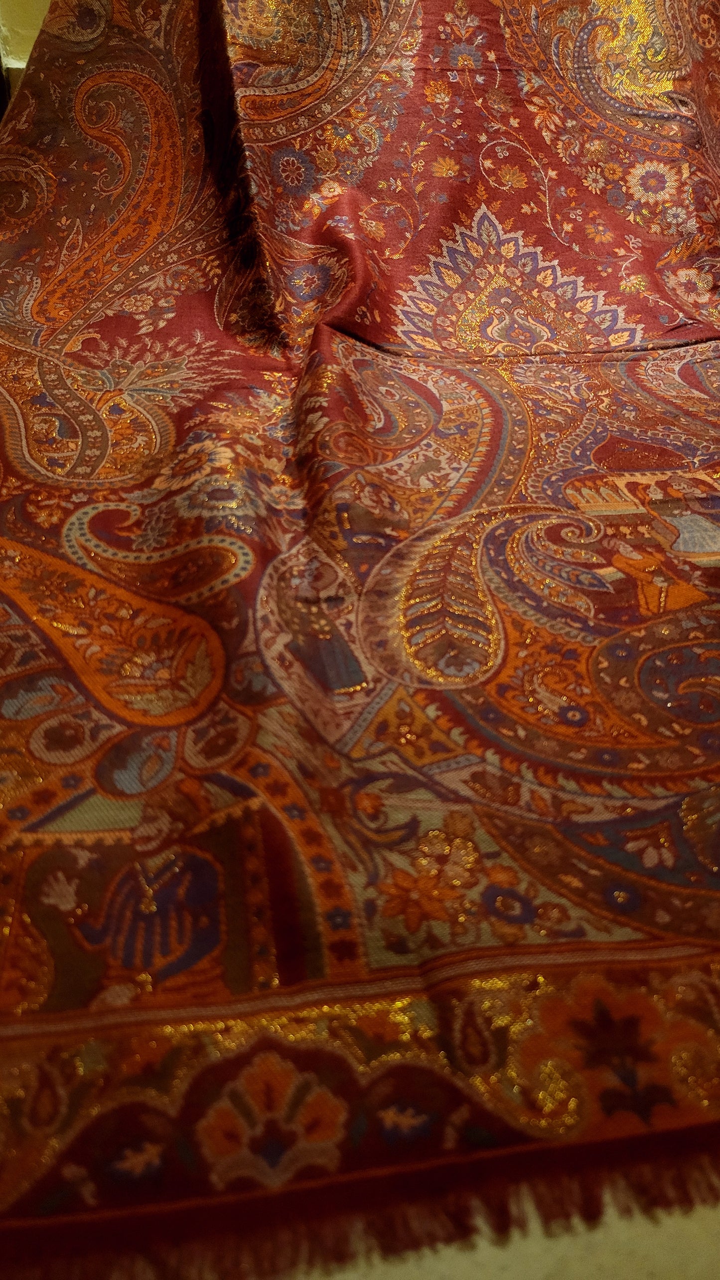 Antique Kaani Moonlight : shawl