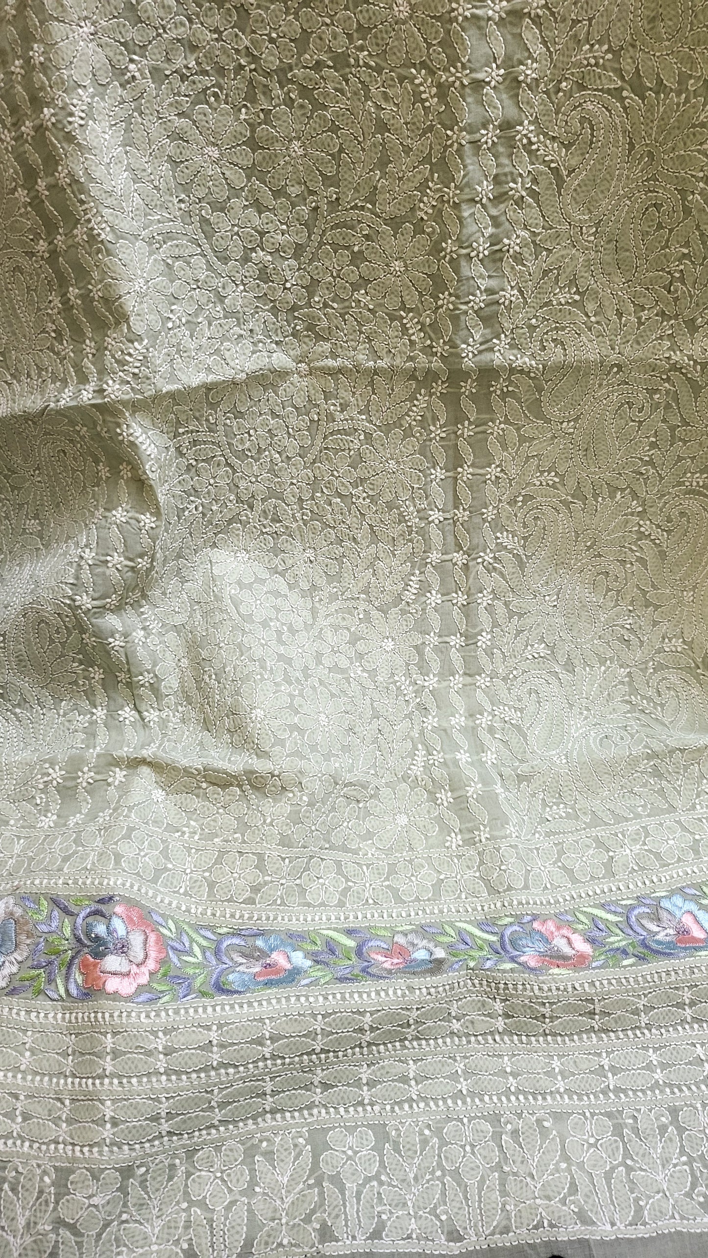 Parsi gara : chikankari shirt